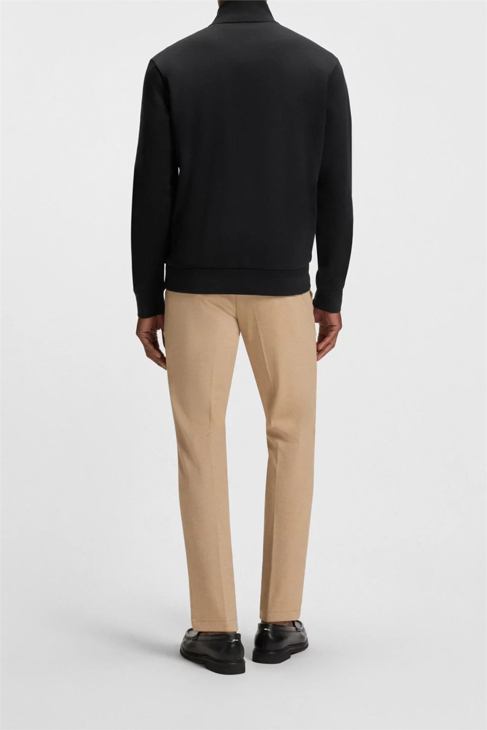 BOSS H Shepherd 100 Erkek Fermuarlı Sweatshirt Siyah