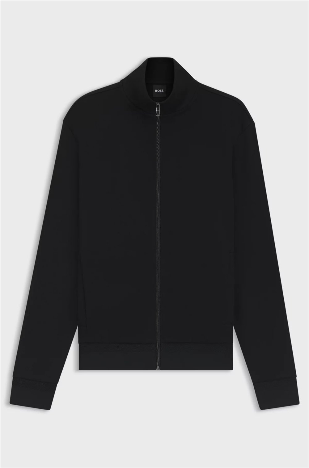 BOSS H Shepherd 100 Erkek Fermuarlı Sweatshirt Siyah
