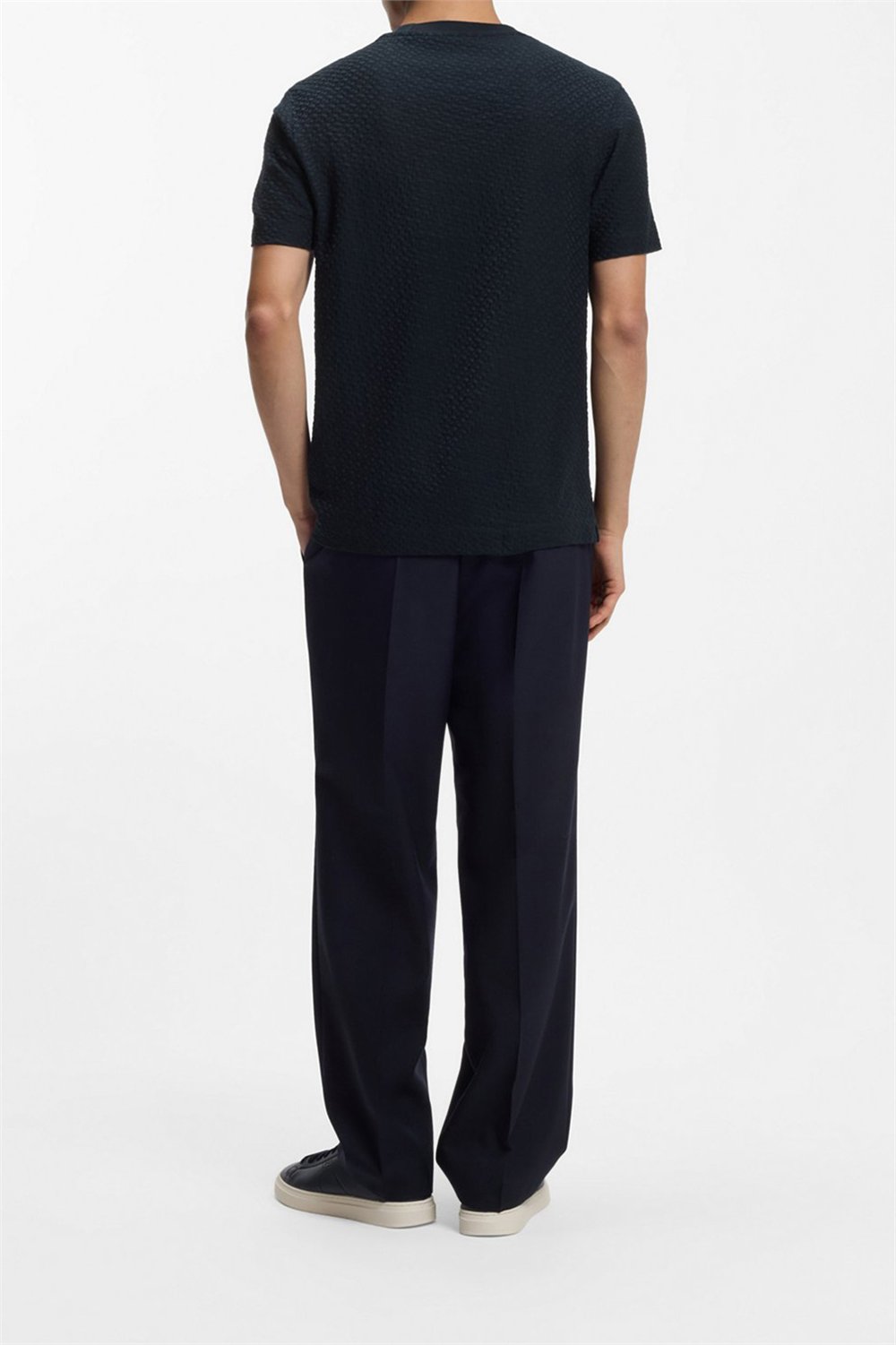 BOSS H Thompson 228 Erkek Bisiklet Yaka T-Shirt