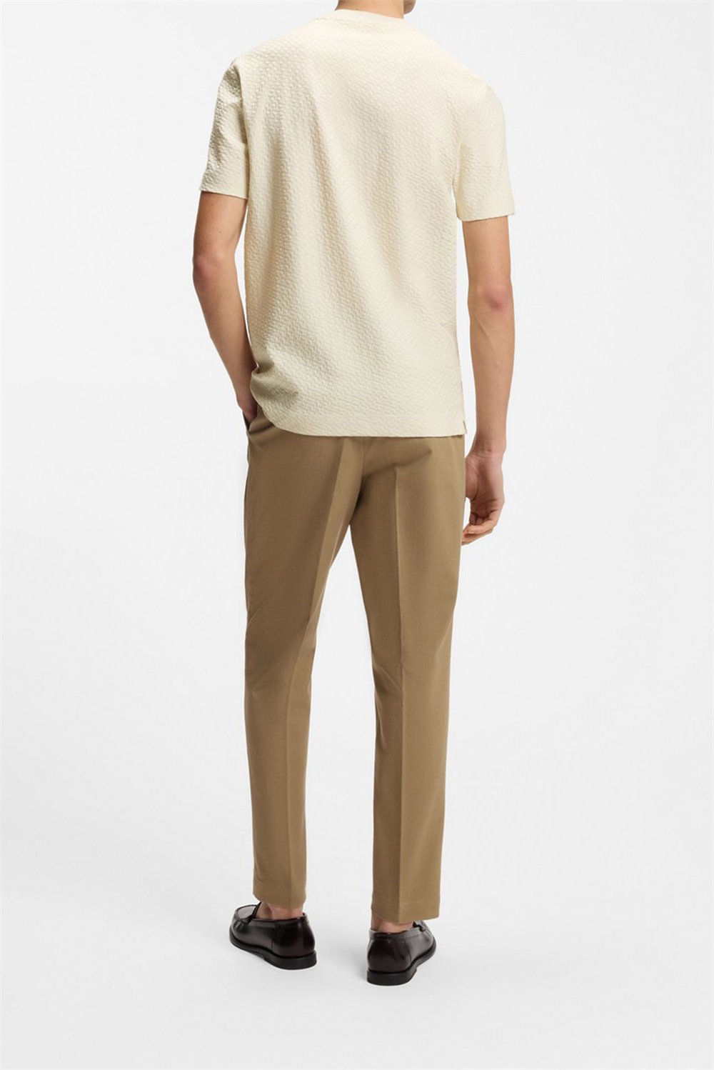 BOSS H Thompson 228 Erkek Bisiklet Yaka T-Shirt