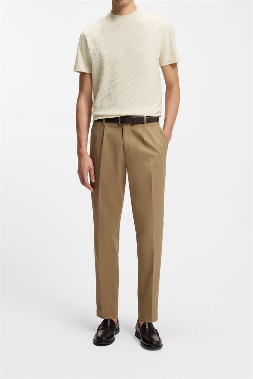 BOSS H Thompson 228 Erkek Bisiklet Yaka T-Shirt