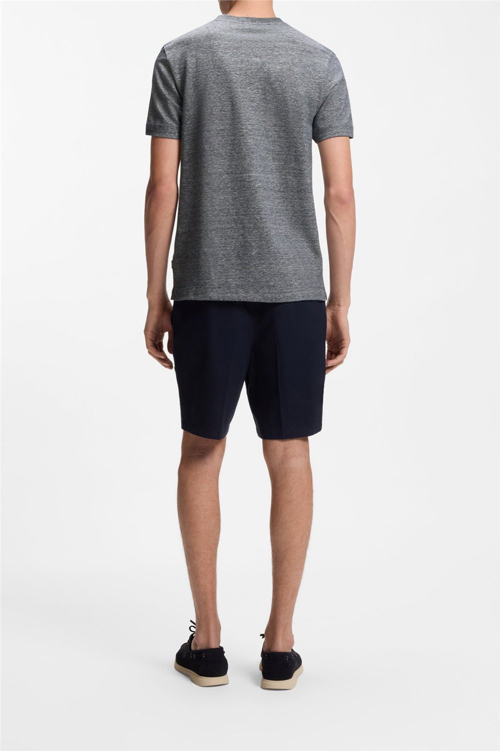 Boss H Thompson 235 Erkek Bisiklet Yaka T-Shirt Mavi