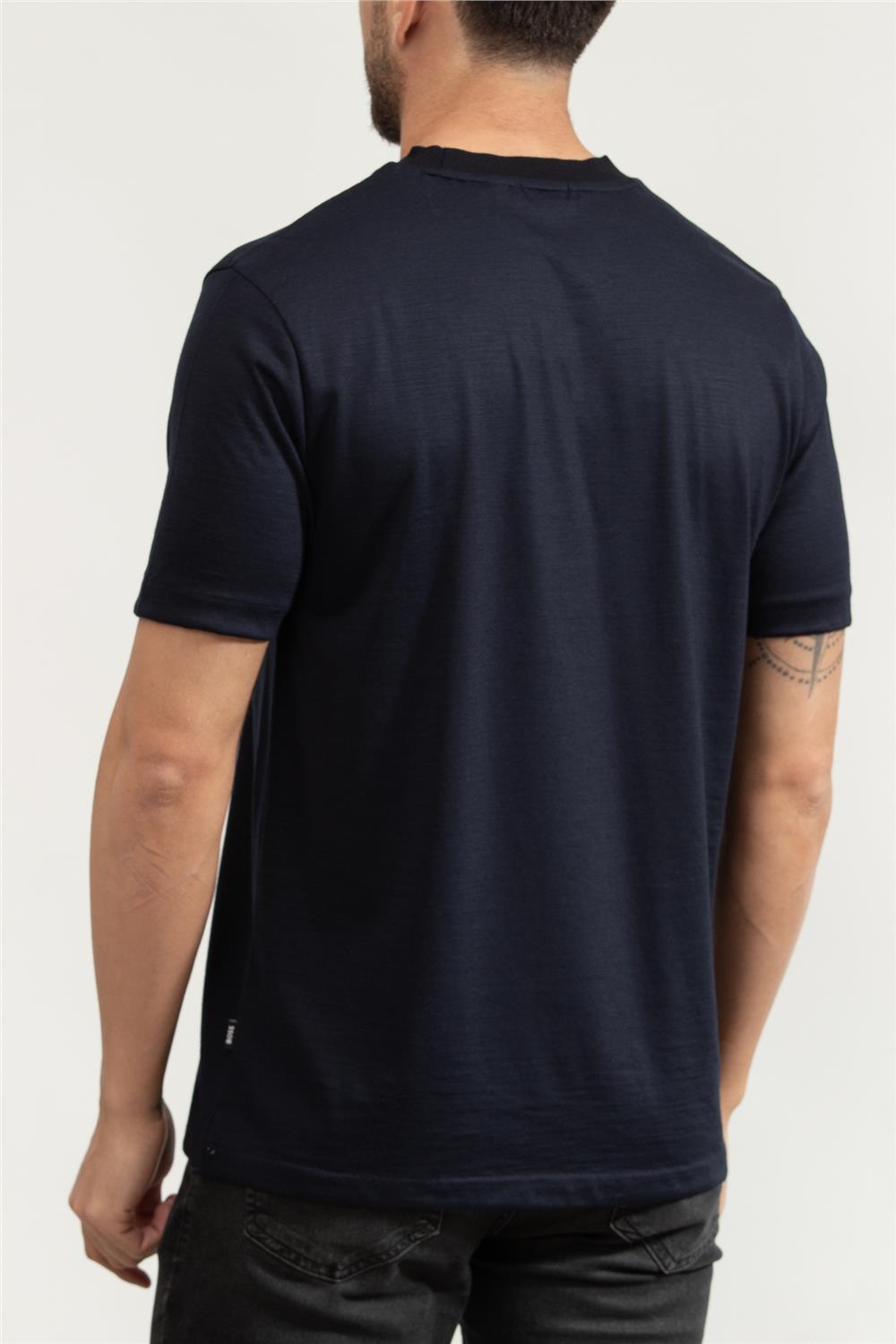 BOSS H-Thompson Erkek Bisiklet Yaka T-Shirt