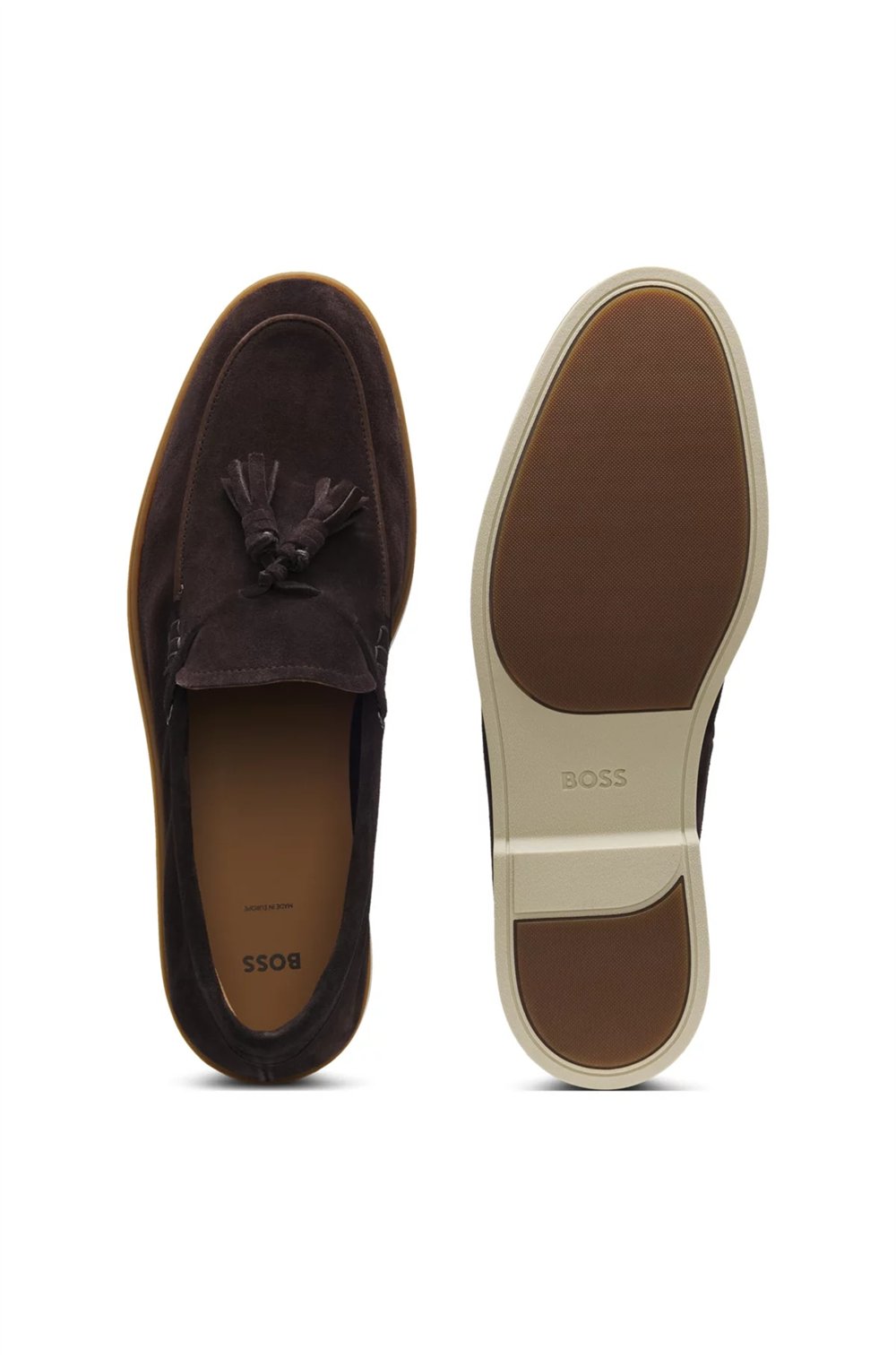 BOSS Hedley Loaf Sdts Erkek Loafer Kahverengi