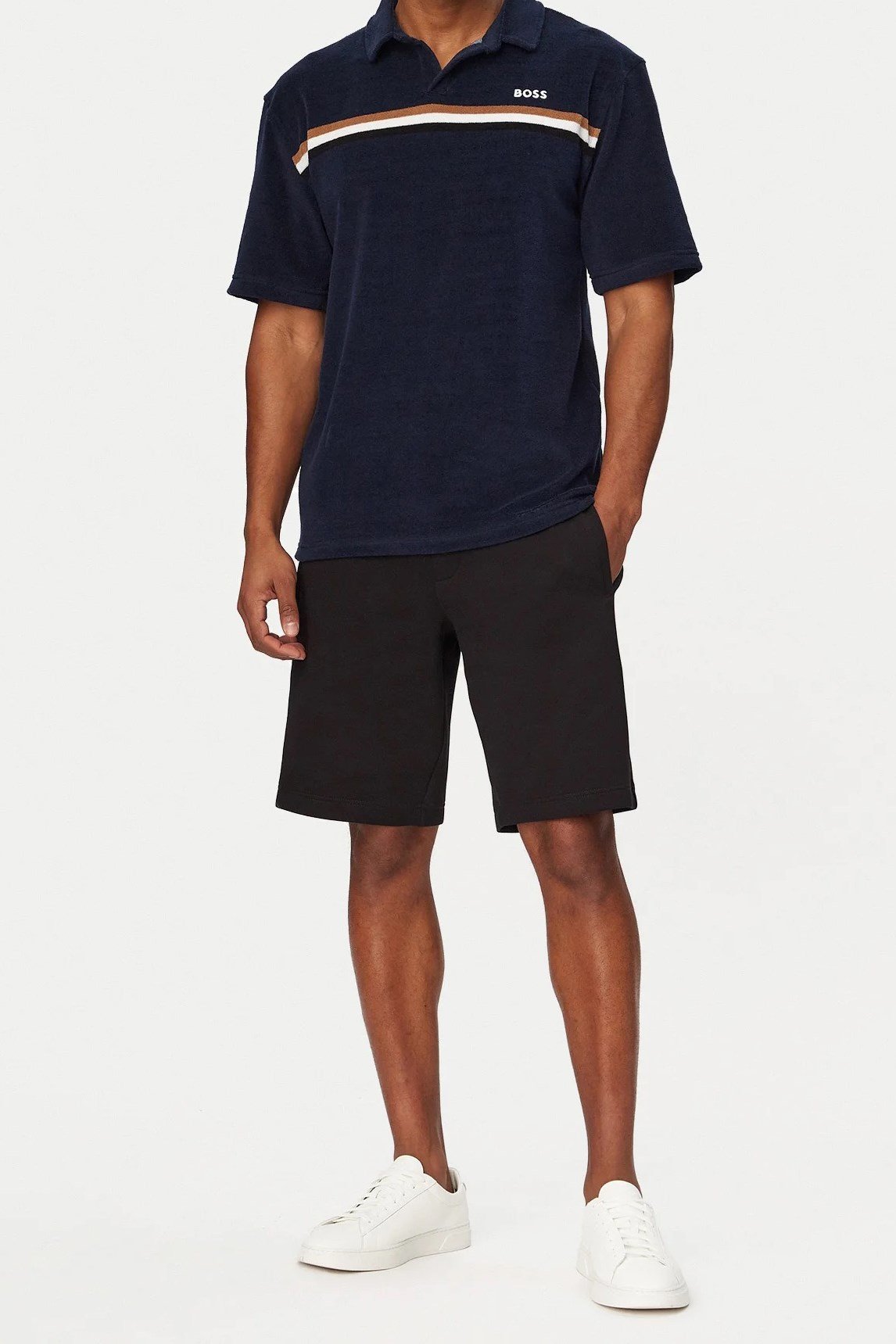 Boss Iconic Polo Shirt Erkek Şort Mayo Lacivert