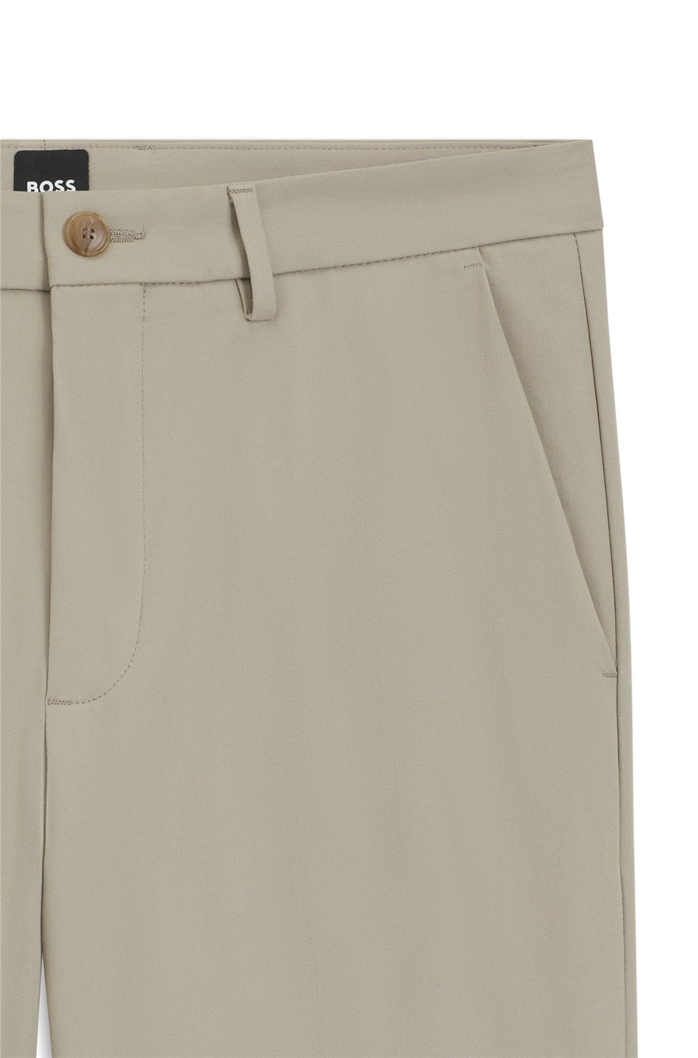 BOSS P-Kaiton1-Zip Erkek Pantolon Bej