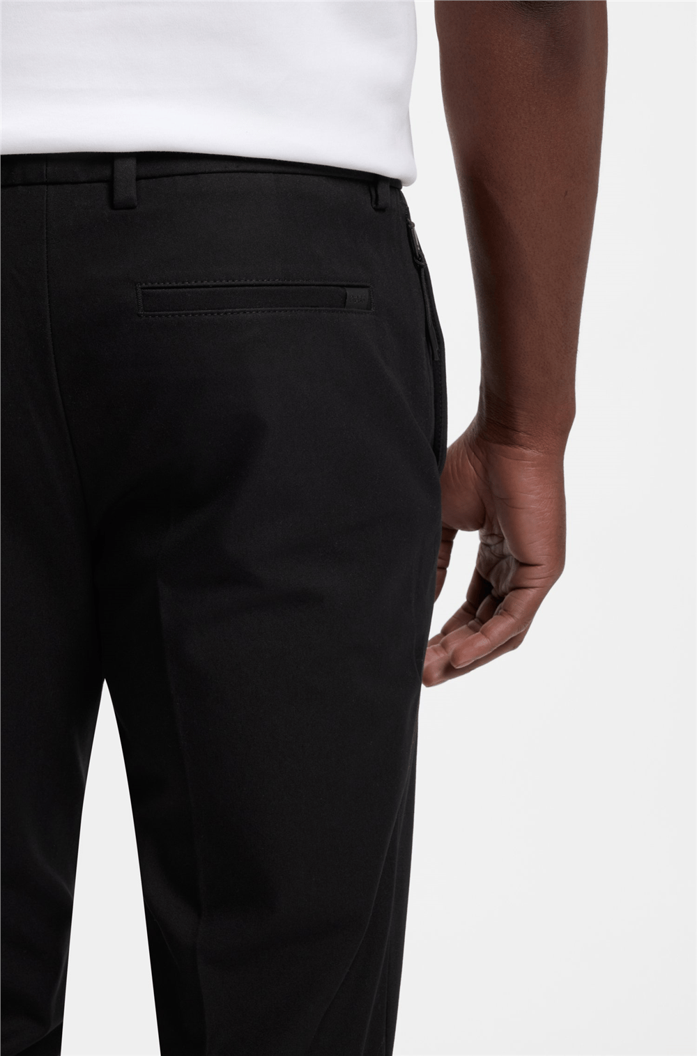 BOSS P-Kaiton1-Zip Erkek Pantolon Siyah