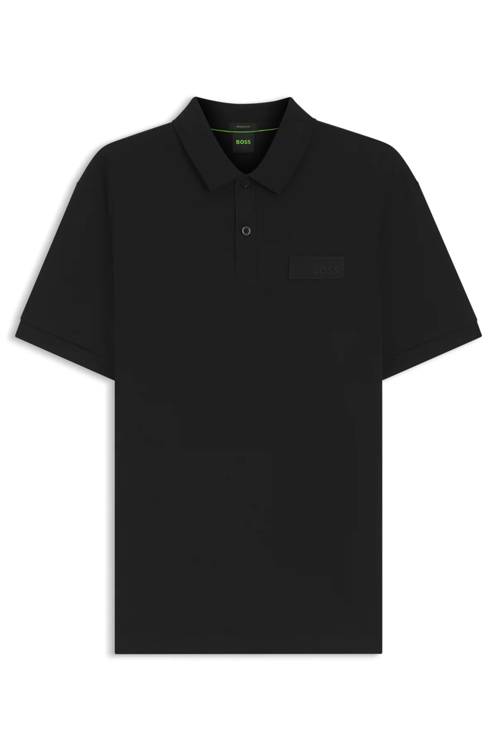 BOSS Paddy Structure Erkek Polo Yaka T-Shirt Siyah
