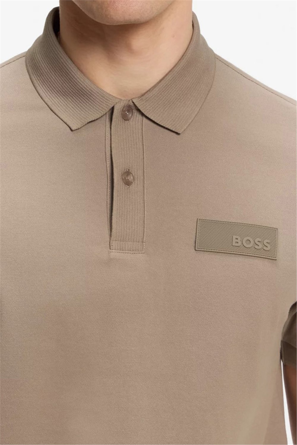 BOSS Paddy Structure Erkek Polo Yaka T-Shirt Yeşil