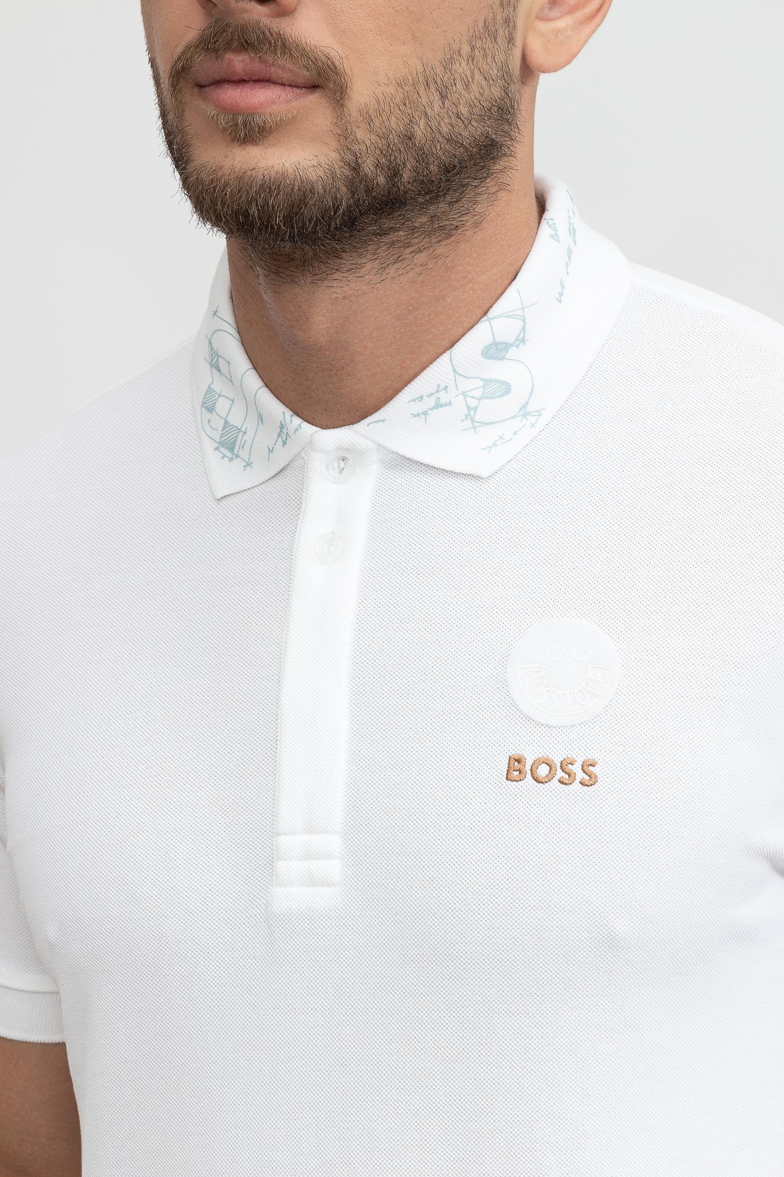 Boss Paddyart Erkek Polo Yaka T-Shirt