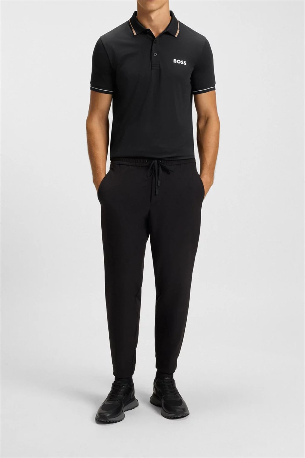 BOSS Paul Pro Erkek Polo Yaka T-Shirt Siyah