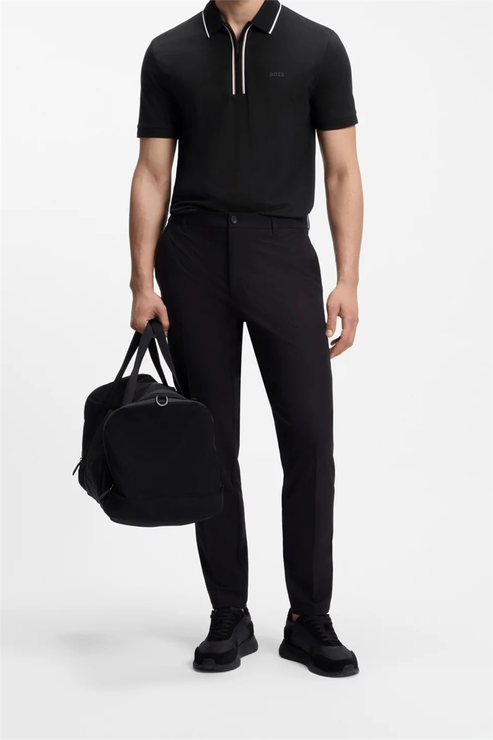 BOSS Philix GOC Erkek Polo Yaka T-Shirt Siyah