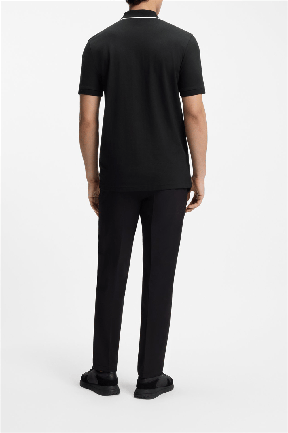 BOSS Philix GOC Erkek Polo Yaka T-Shirt Siyah