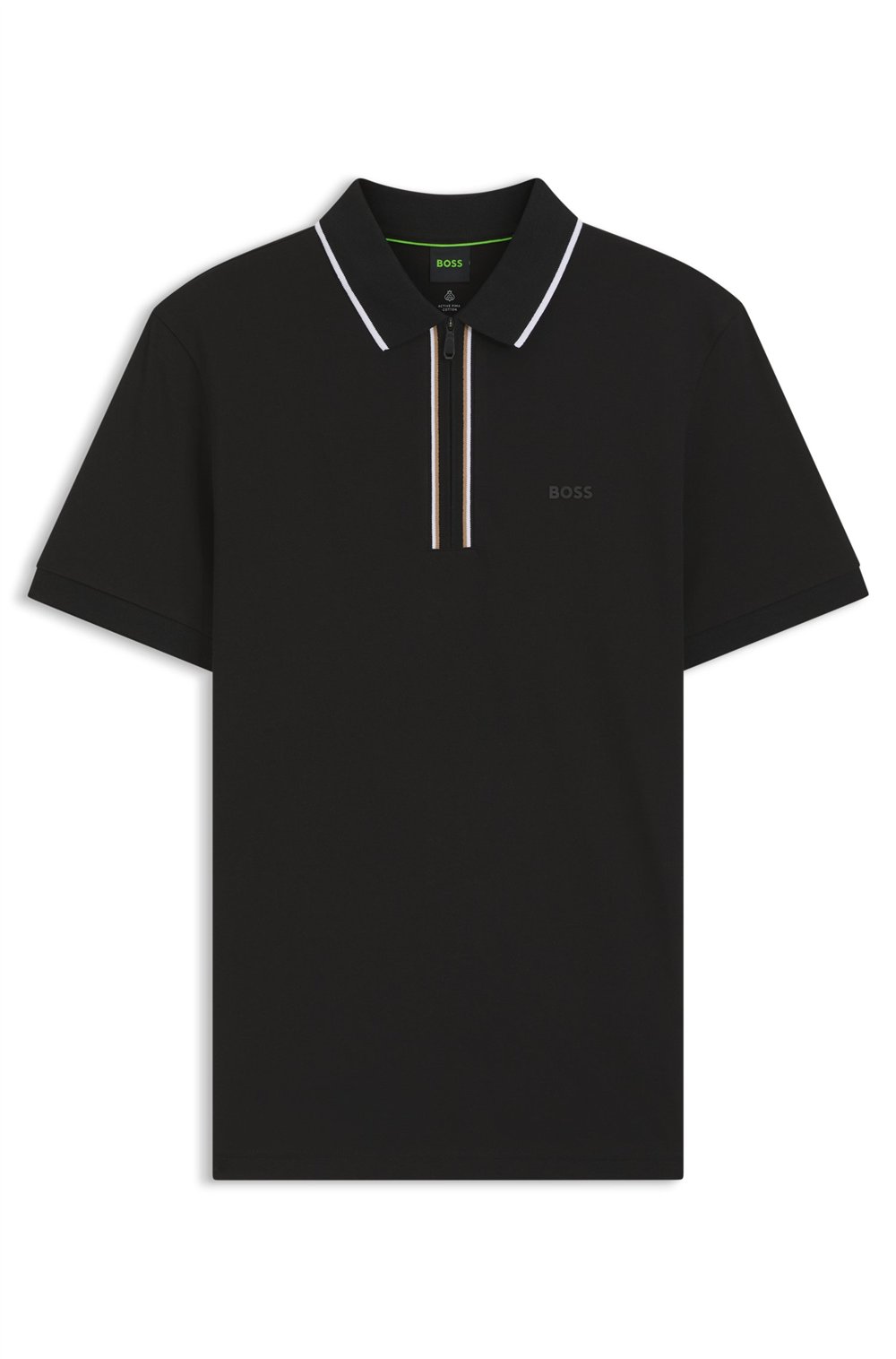 BOSS Philix GOC Erkek Polo Yaka T-Shirt Siyah