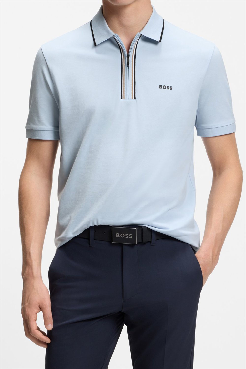 BOSS Philix GOC Erkek Polo Yaka T-Shirt Mavi