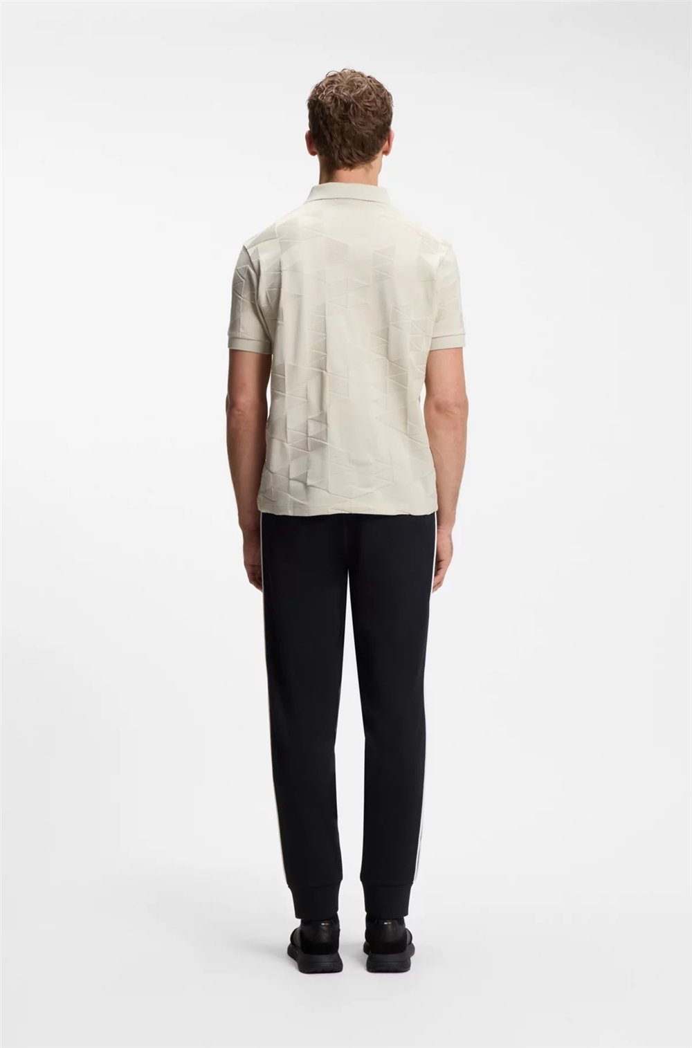 BOSS Pl Network Jq Pirax Erkek Polo Yaka T-Shirt Bej