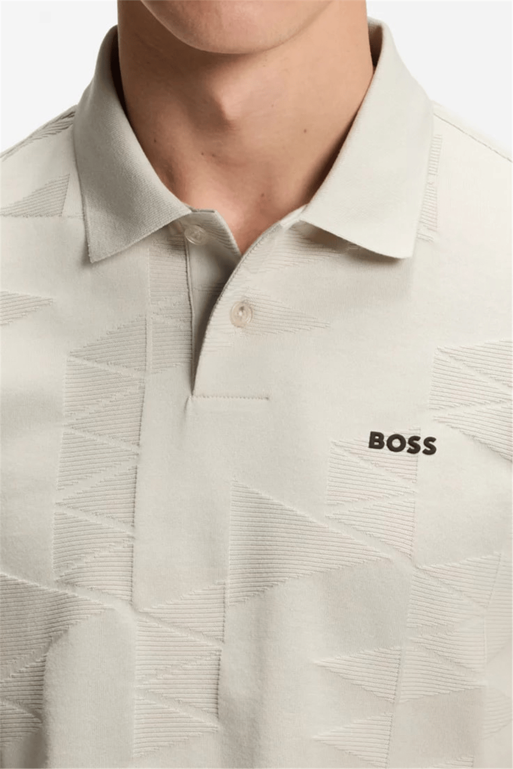 BOSS Pl Network Jq Pirax Erkek Polo Yaka T-Shirt Bej