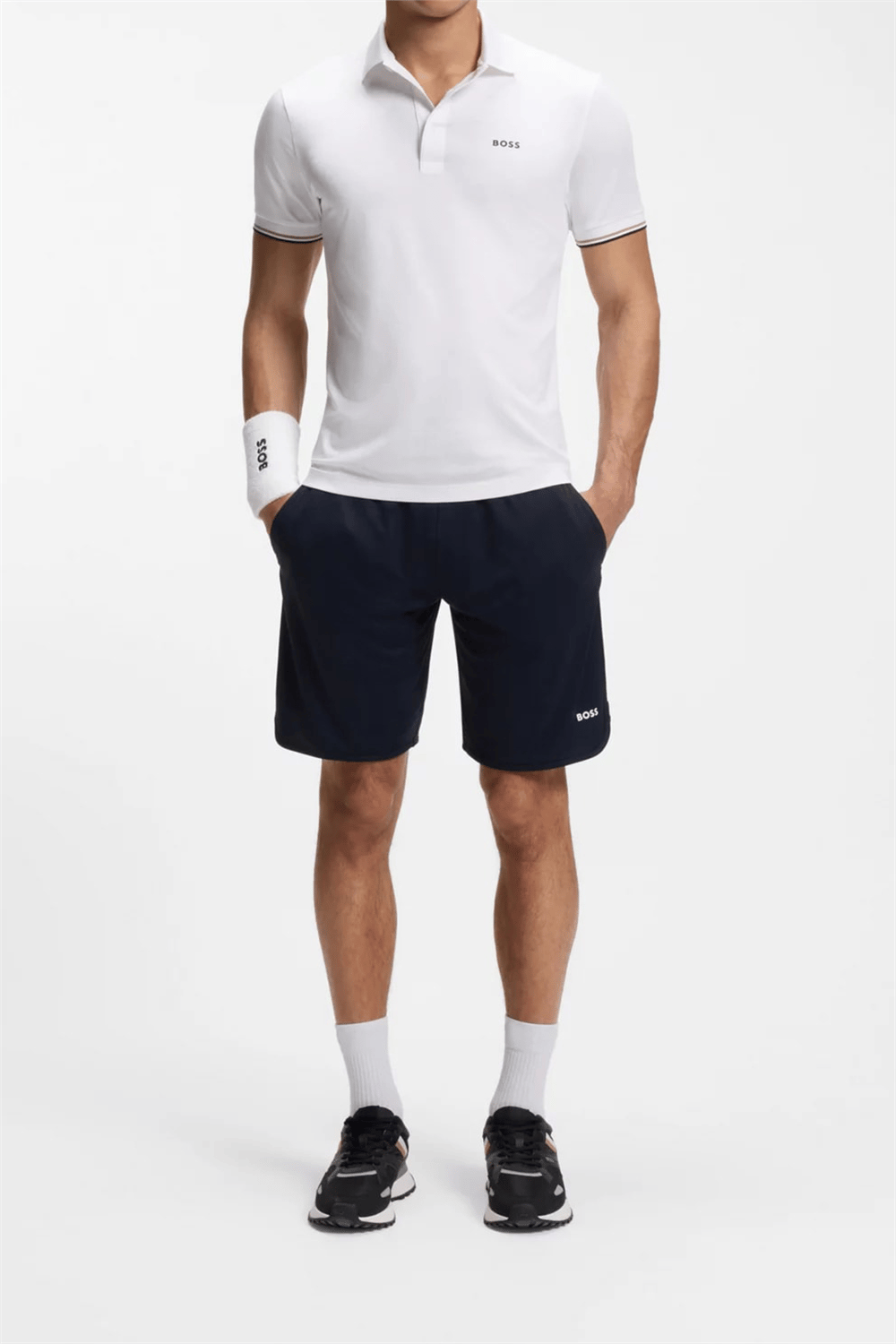 BOSS Pl Toc Game 1 Erkek Polo Yaka T-Shirt Beyaz