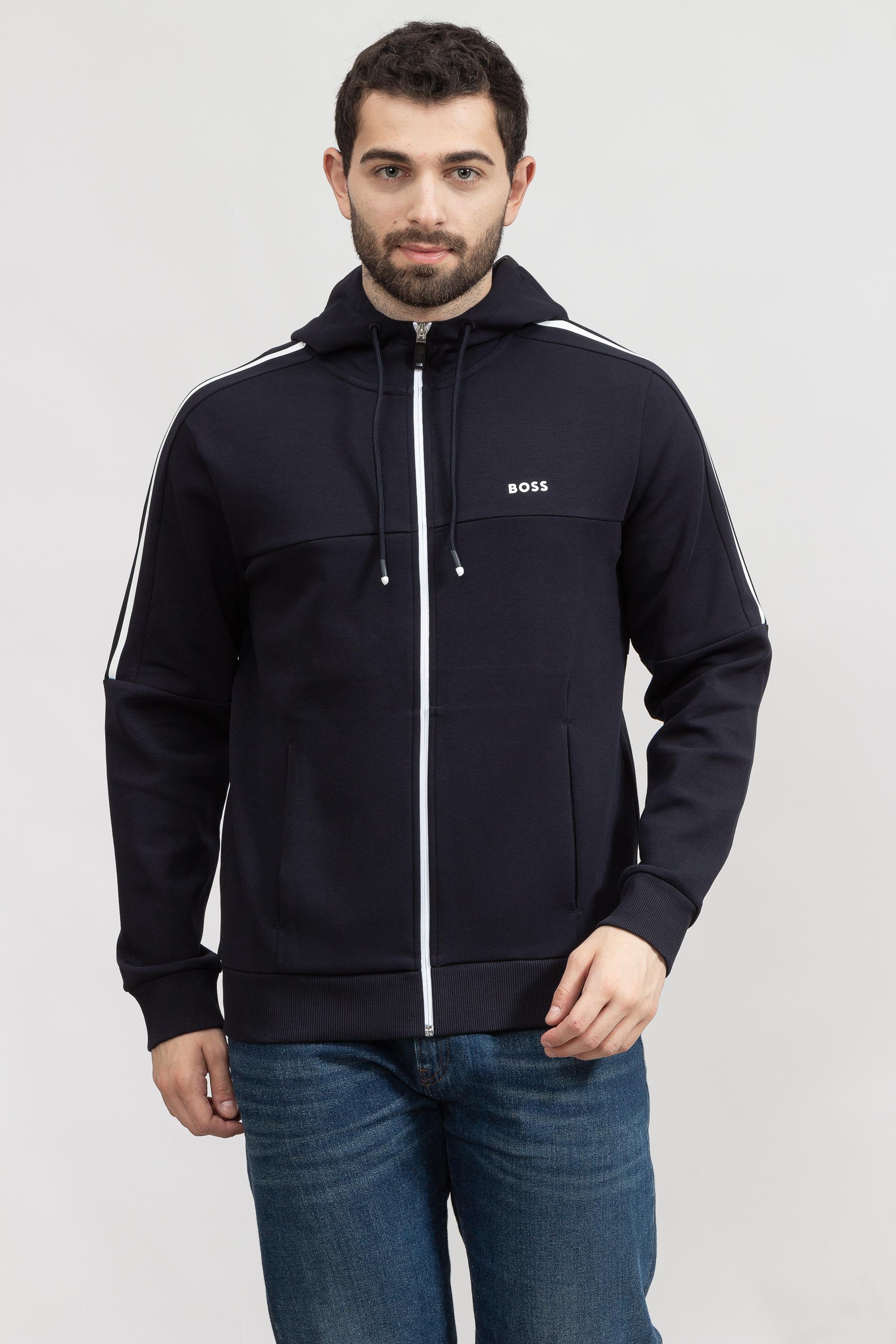 Boss Saggy Erkek Fermuarlı Sweatshirt