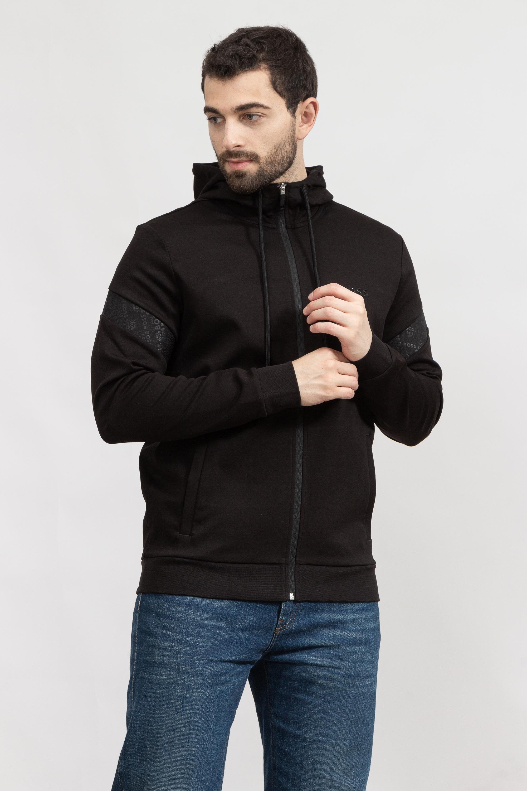 Boss Saggy Erkek Fermuarlı Sweatshirt