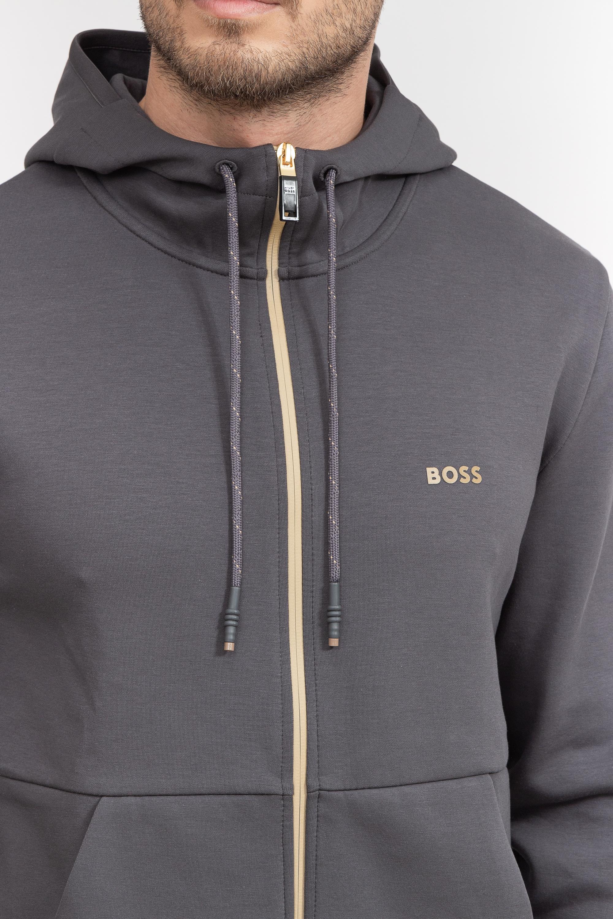 Boss Saggy Erkek Fermuarlı Sweatshirt