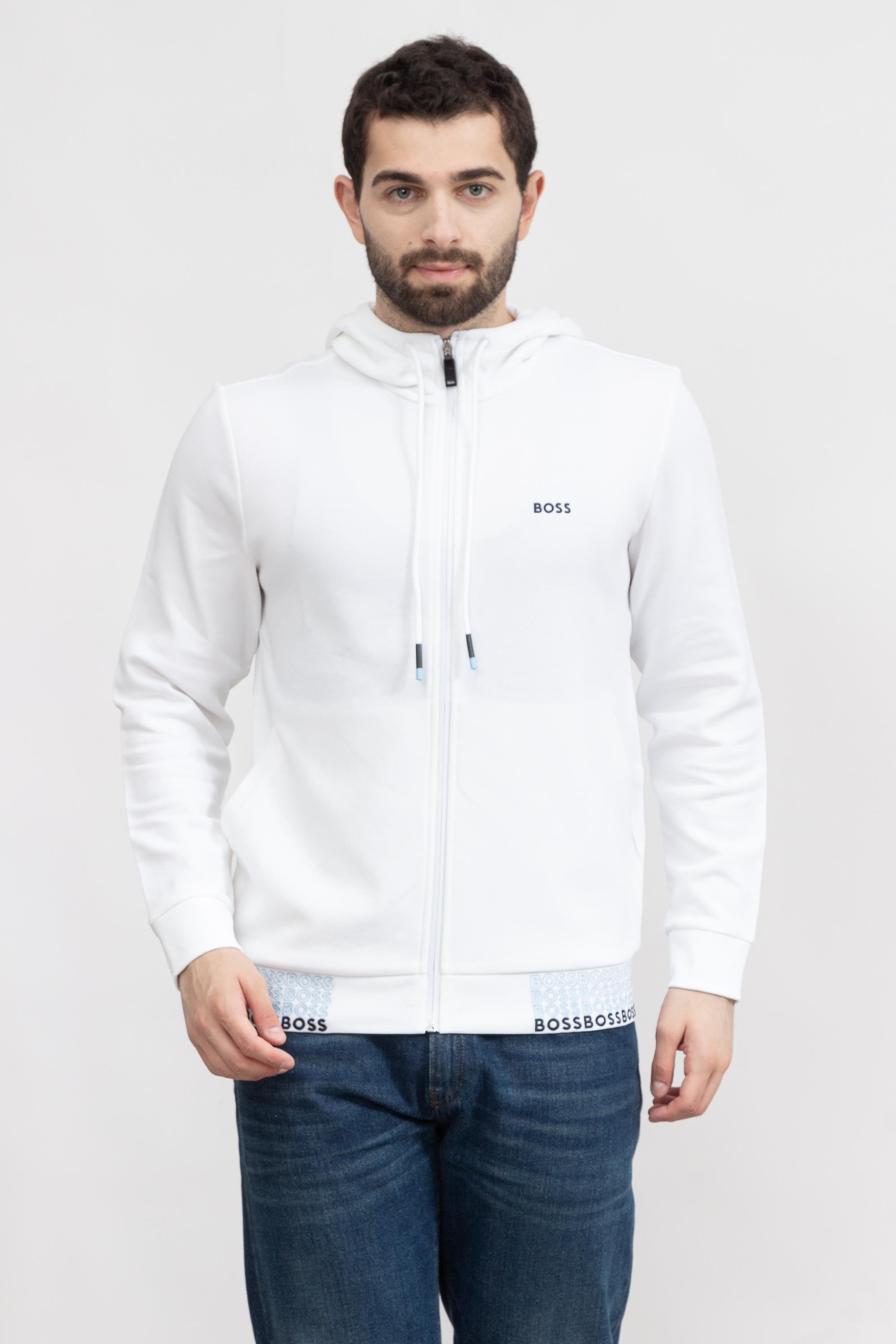 Boss Saggy Erkek Fermuarlı Sweatshirt