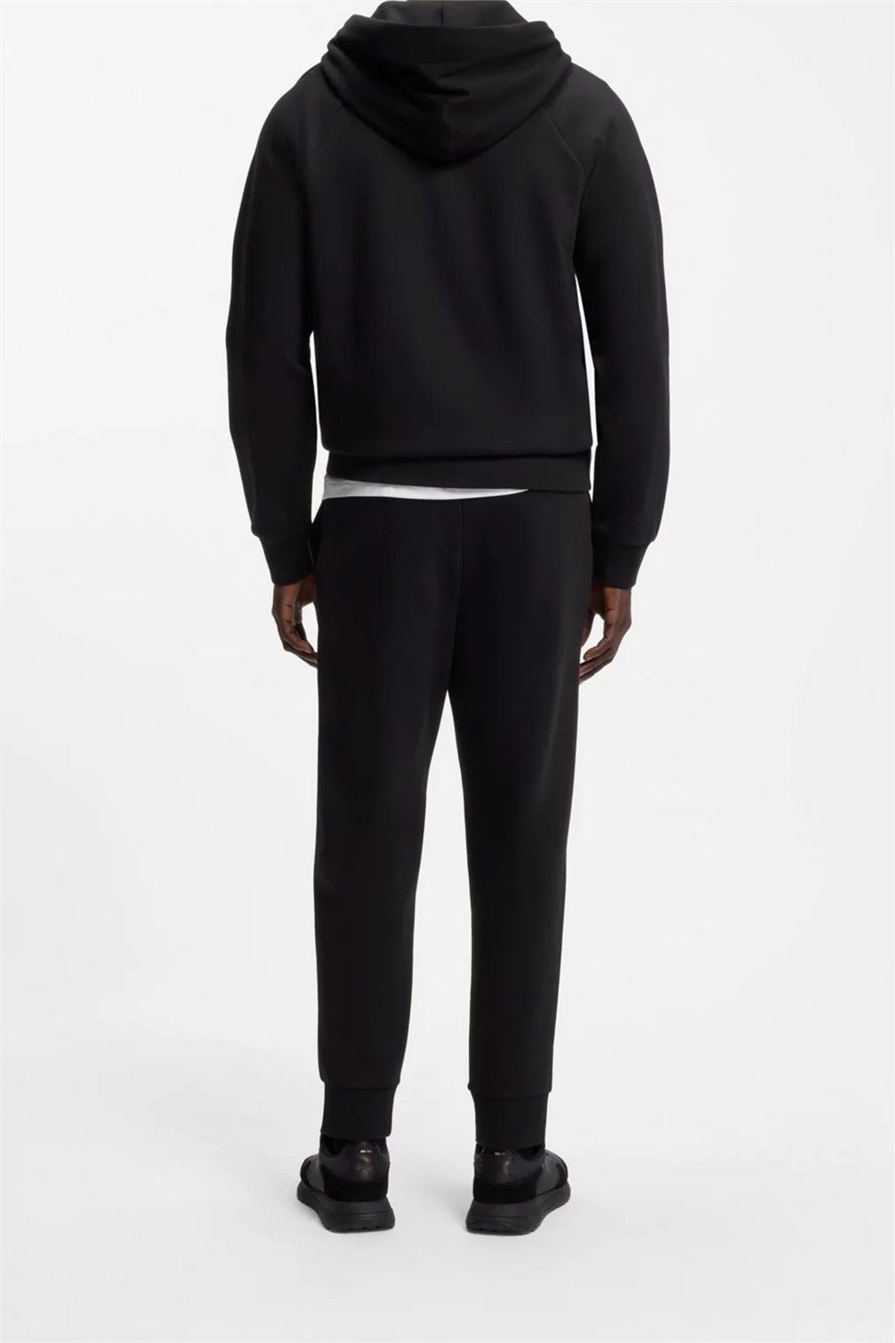 BOSS Saggy Erkek Kapüşonlu Sweatshirt Siyah