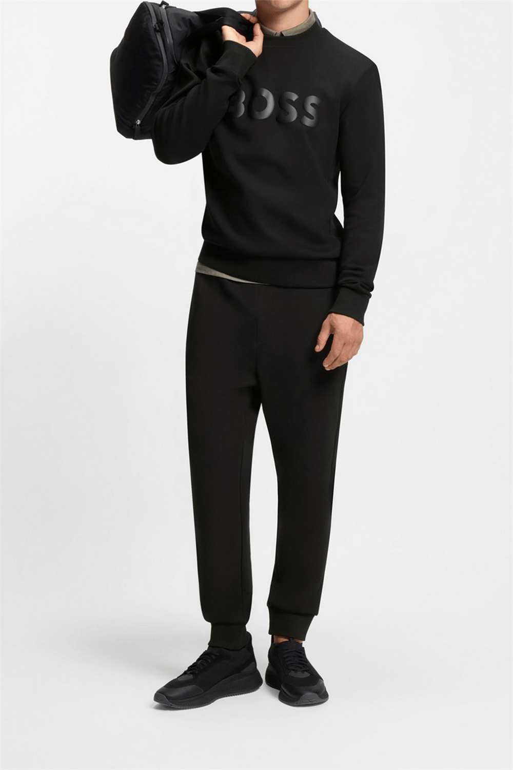 Boss Salbo Erkek Bisiklet Yaka Sweatshirt