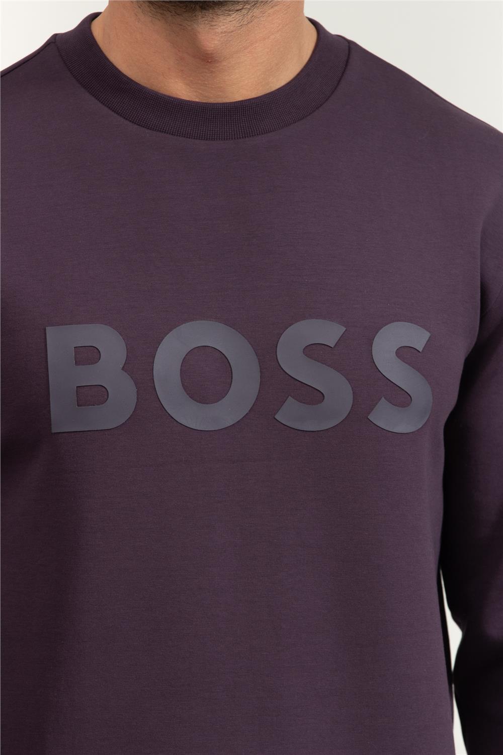 Boss Salbo Erkek Bisiklet Yaka Sweatshirt