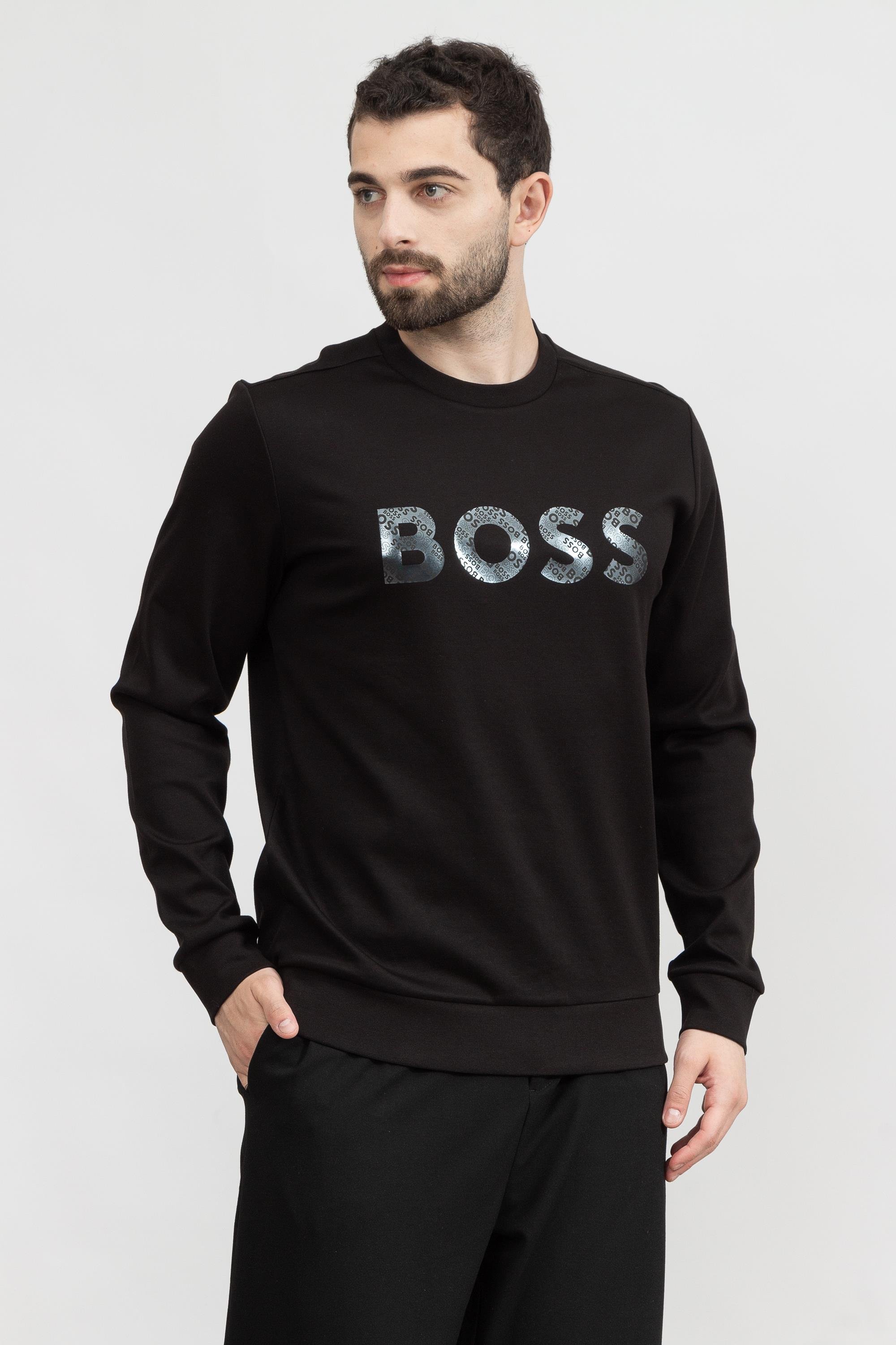 Boss Salbo Erkek Bisiklet Yaka Sweatshirt