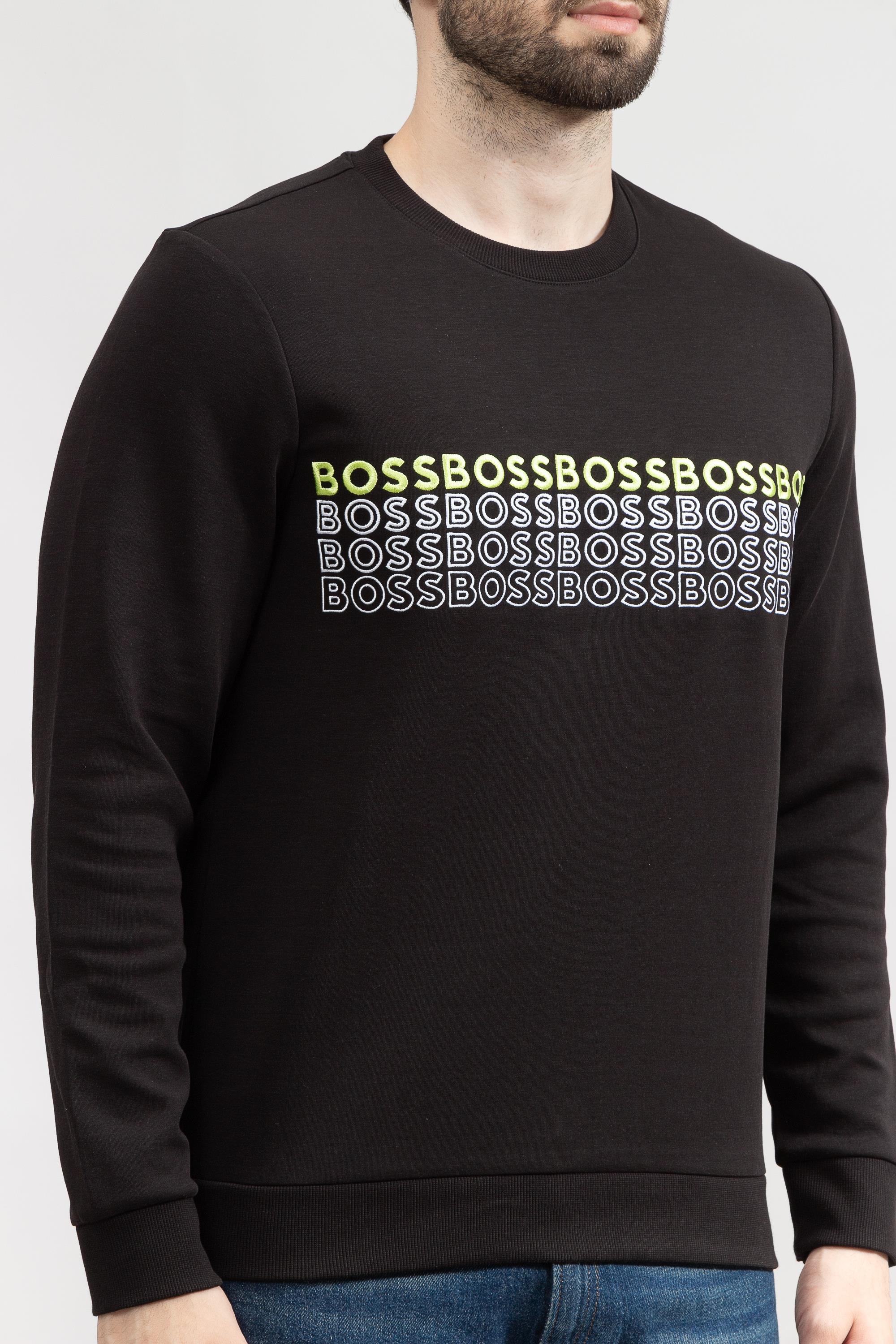 Boss Salbo Erkek Bisiklet Yaka Sweatshirt