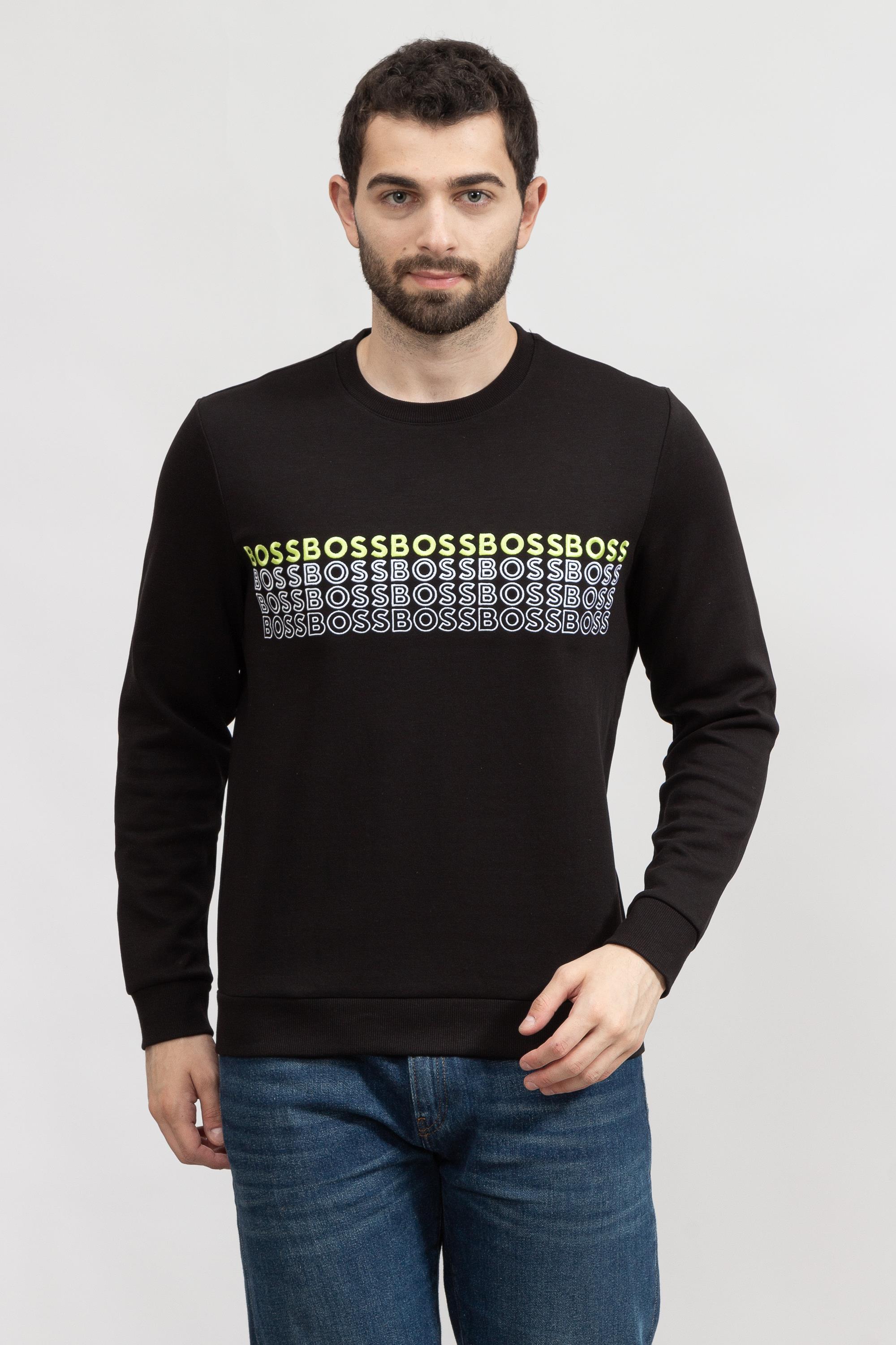 Boss Salbo Erkek Bisiklet Yaka Sweatshirt
