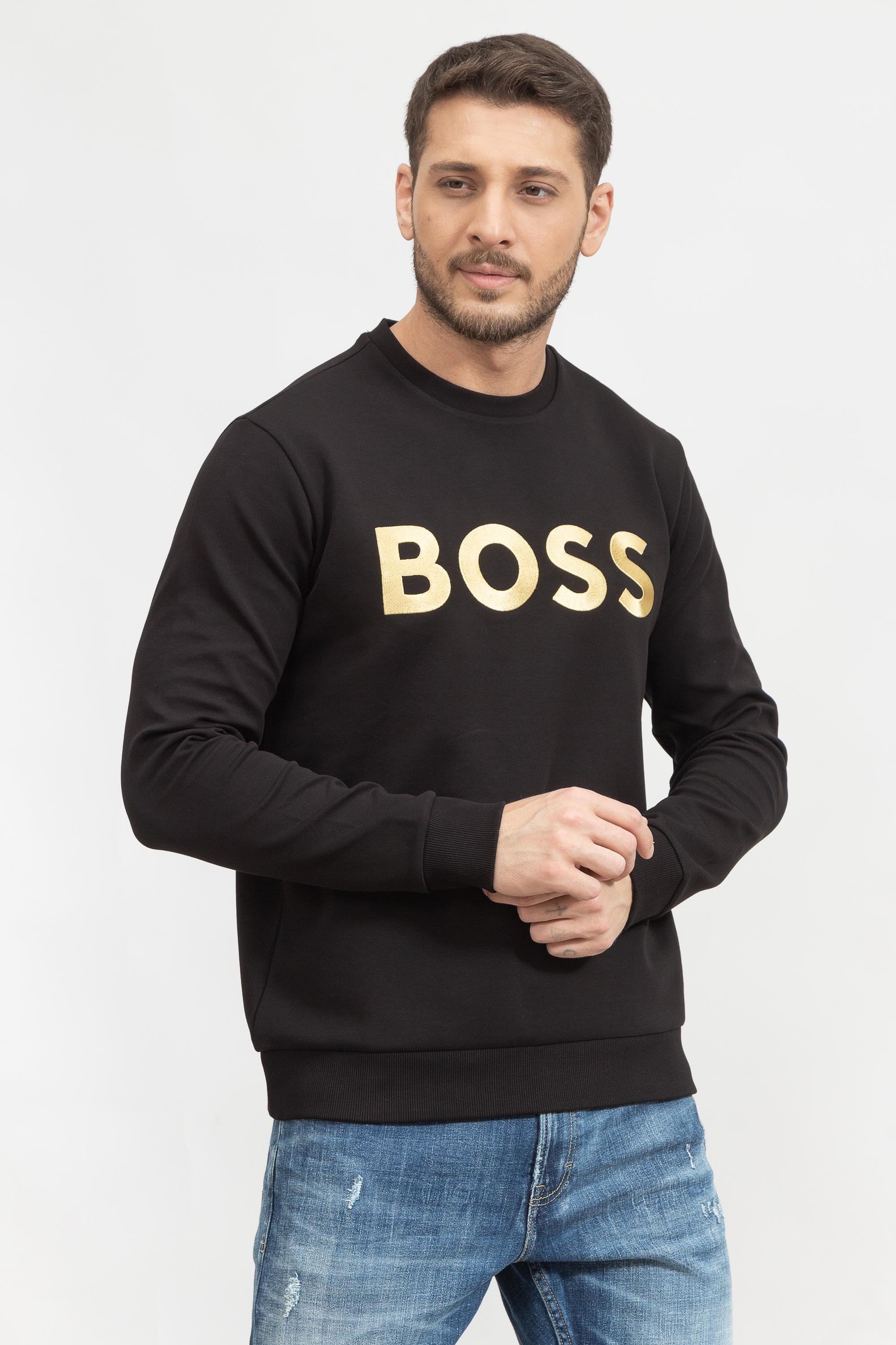 Boss Salbo Erkek Bisiklet Yaka Sweatshirt