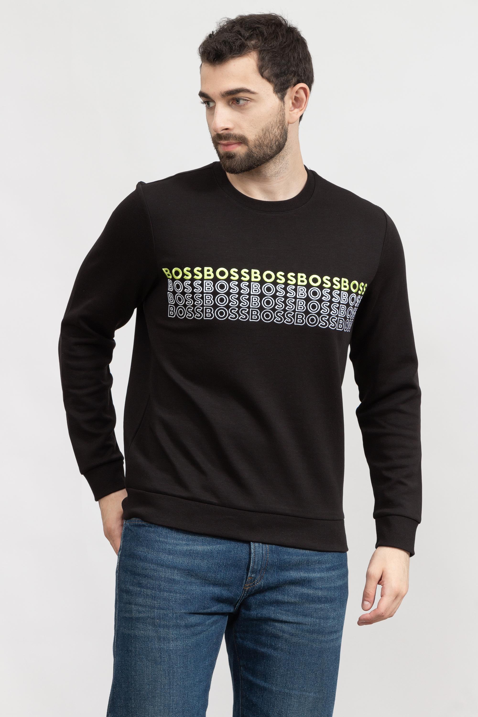 Boss Salbo Erkek Bisiklet Yaka Sweatshirt