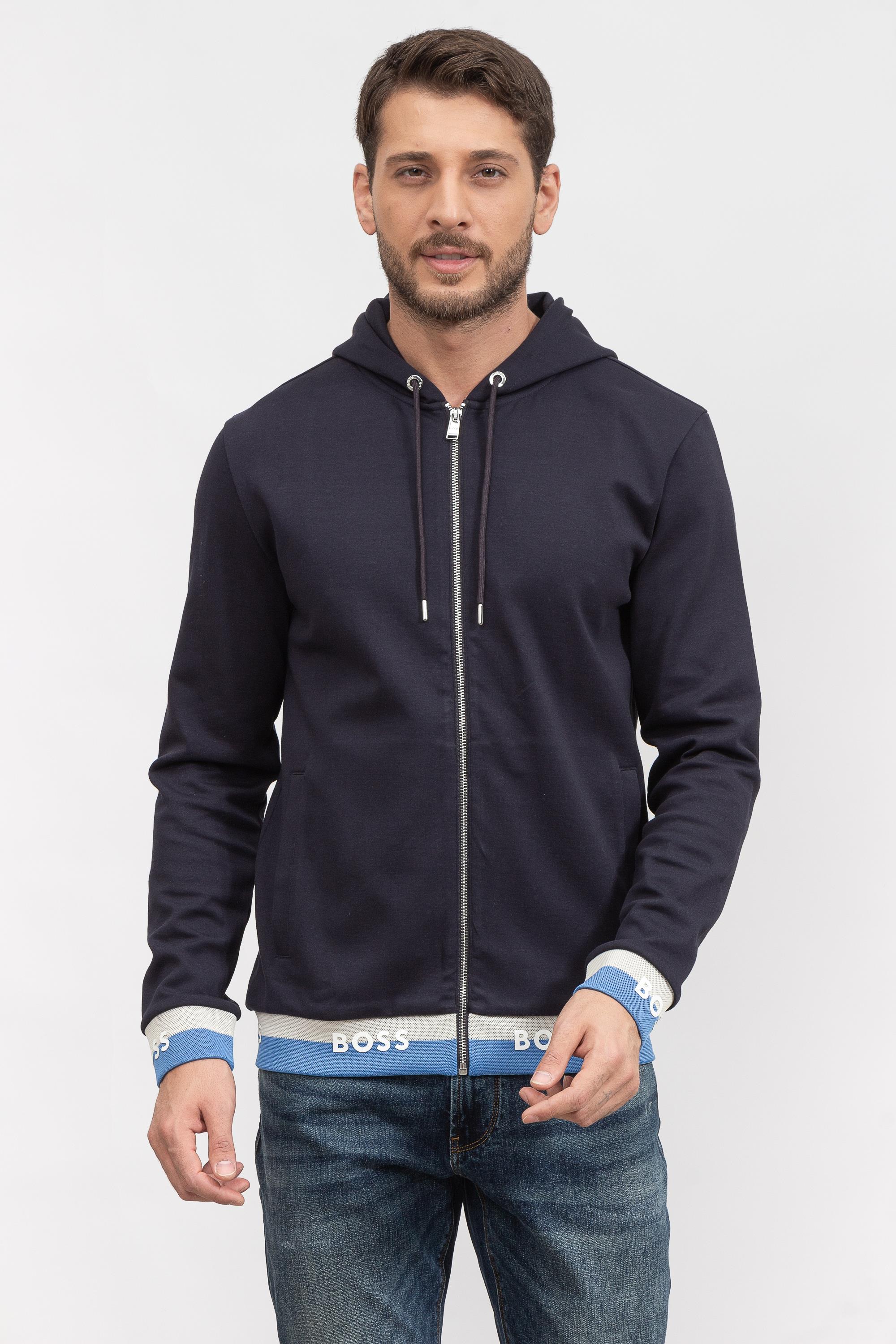 Boss Seeger Erkek Fermuarlı Sweatshirt