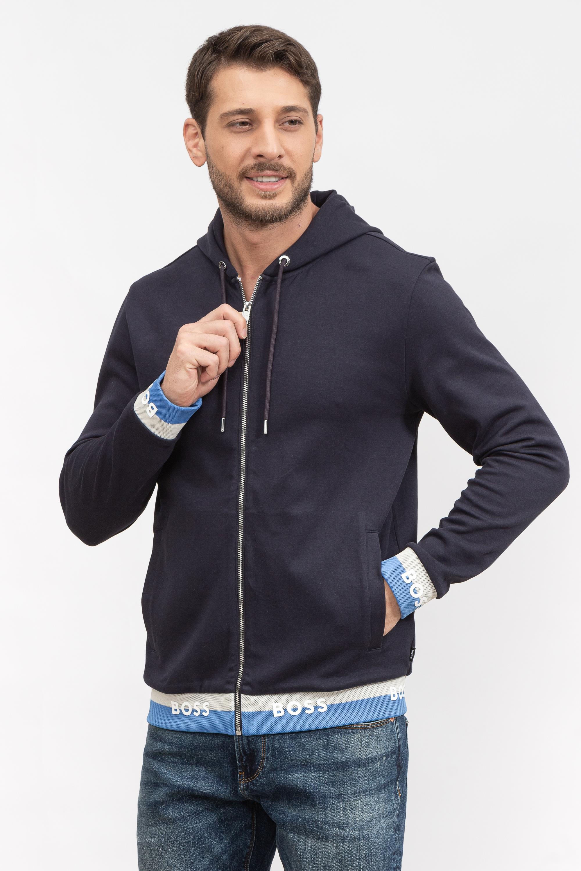 Boss Seeger Erkek Fermuarlı Sweatshirt