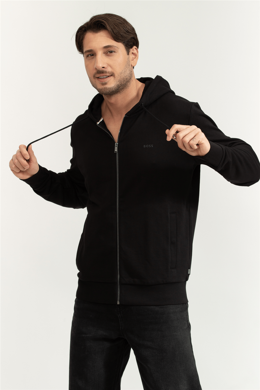 Boss Seeger Erkek Fermuarlı Sweatshirt