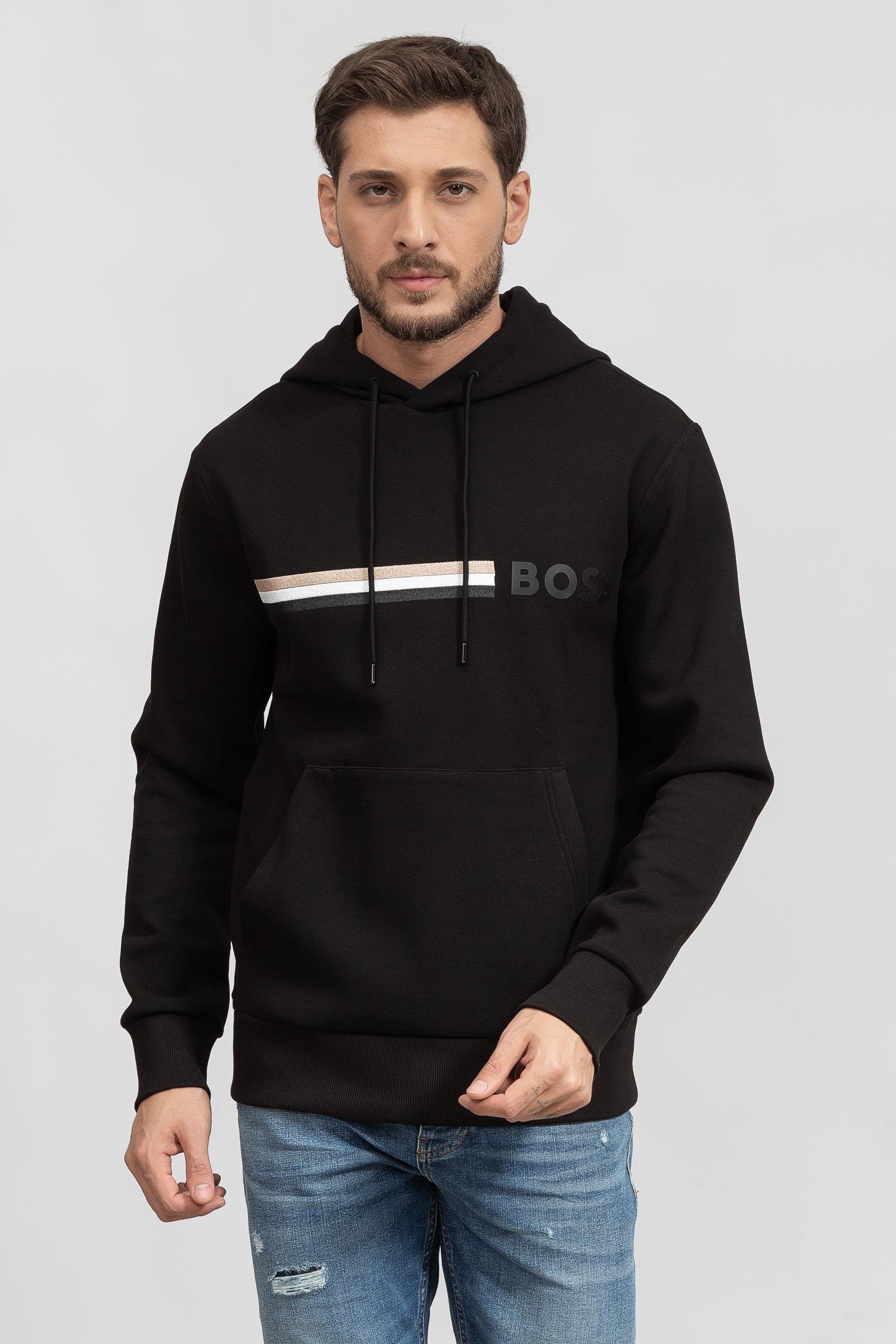Boss Seeger Erkek Kapüşonlu Sweatshirt