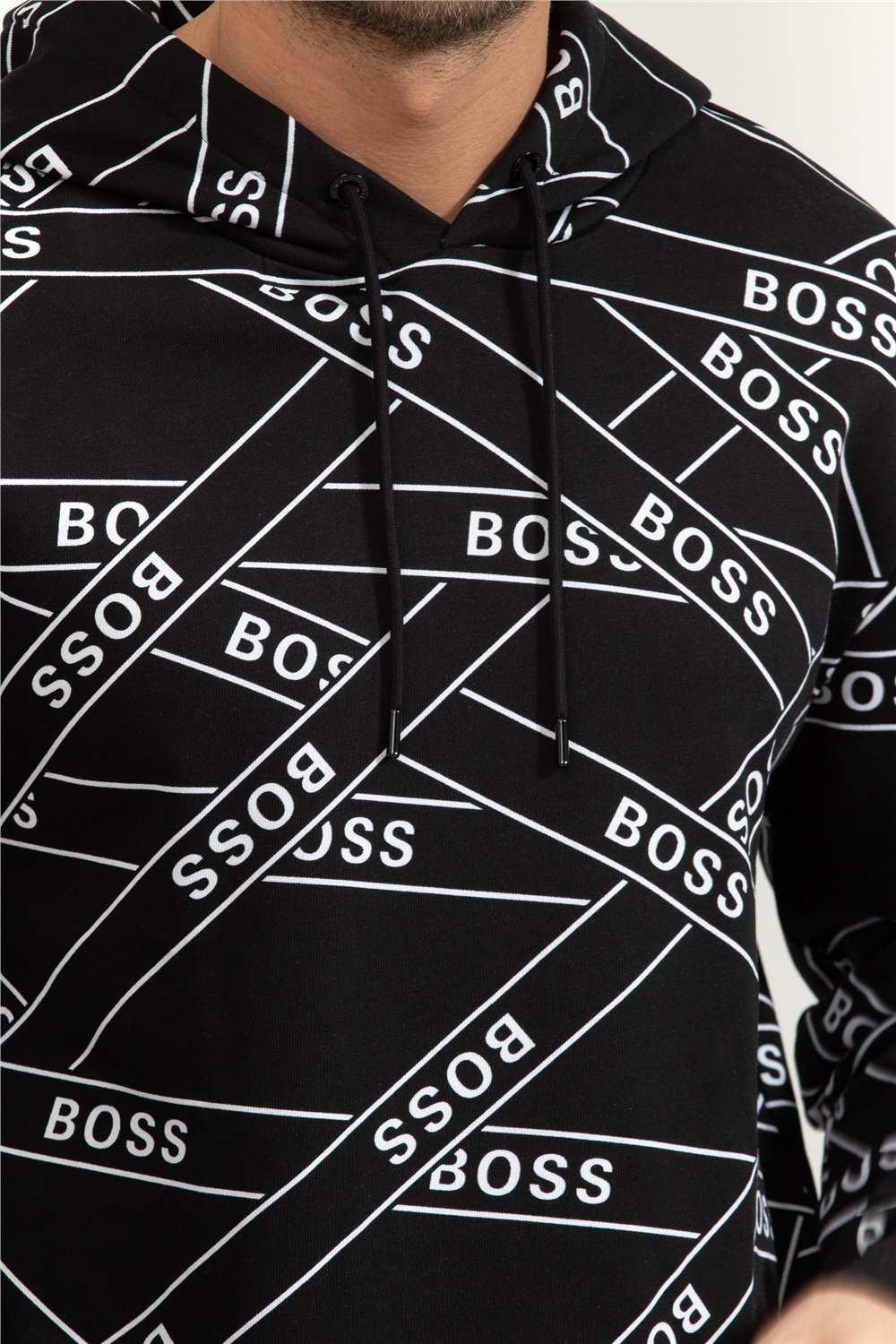 Boss Seeger Erkek Kapüşonlu Sweatshirt