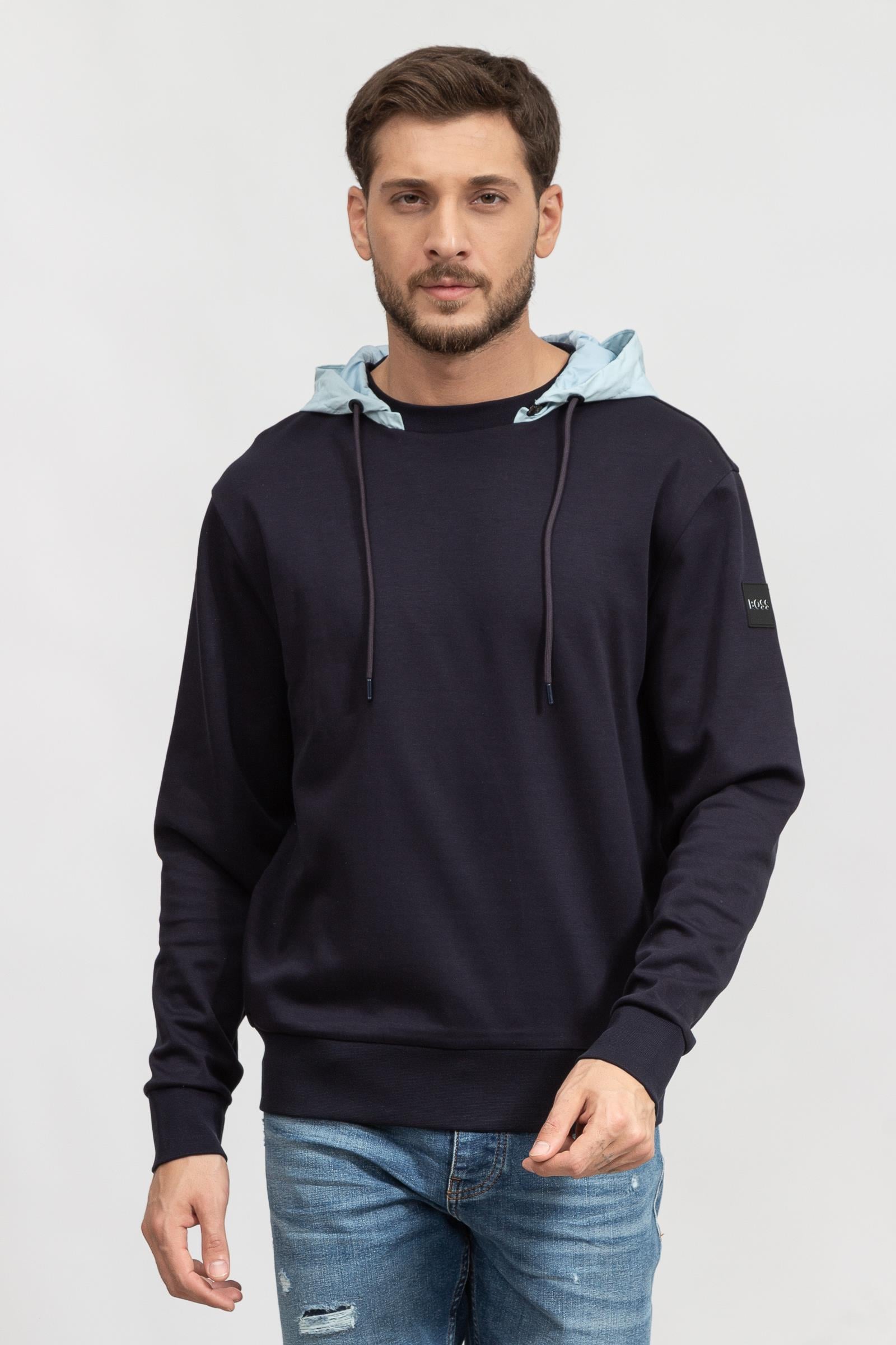 Boss Seeger Erkek Kapüşonlu Sweatshirt