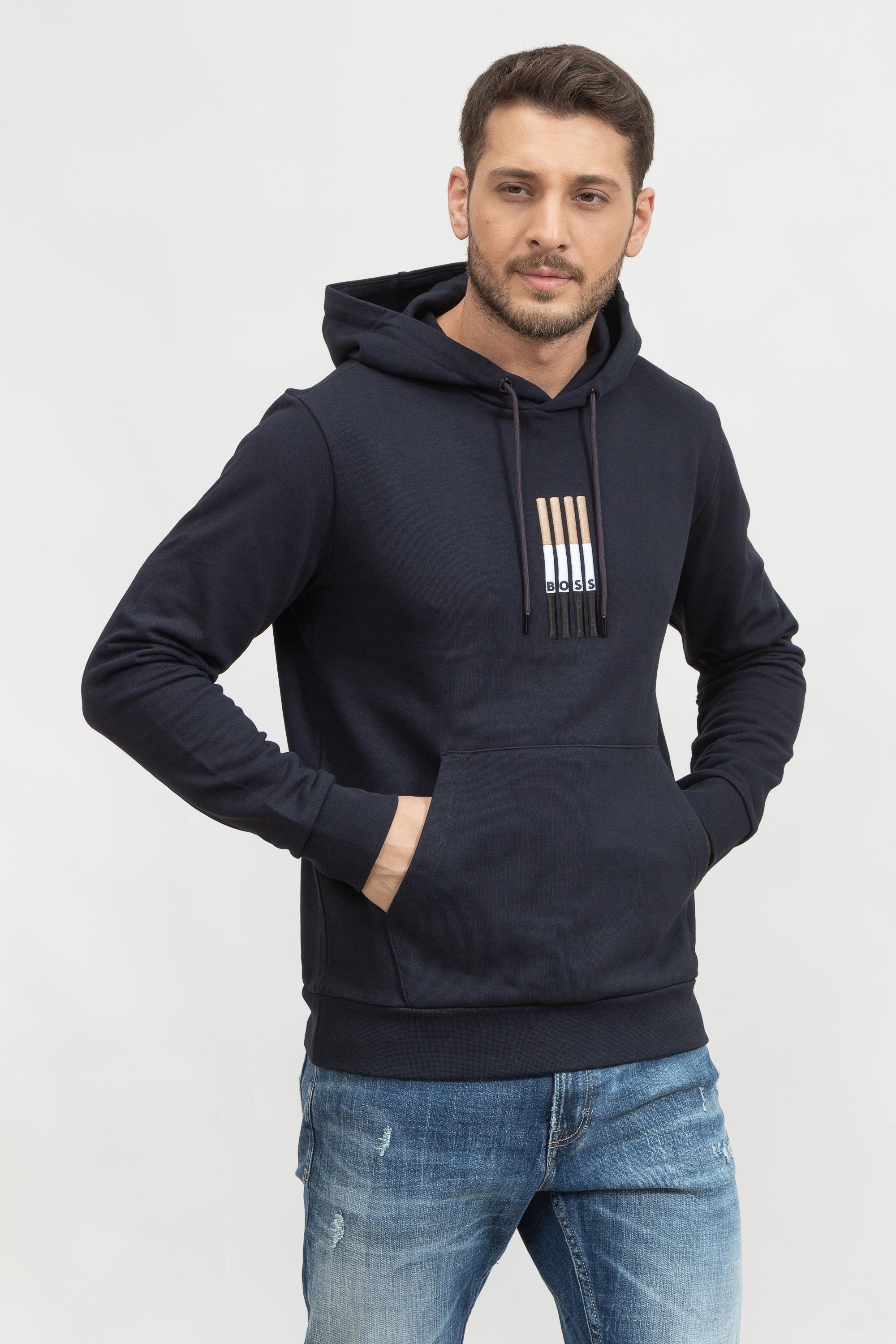 Boss Seeger Erkek Kapüşonlu Sweatshirt