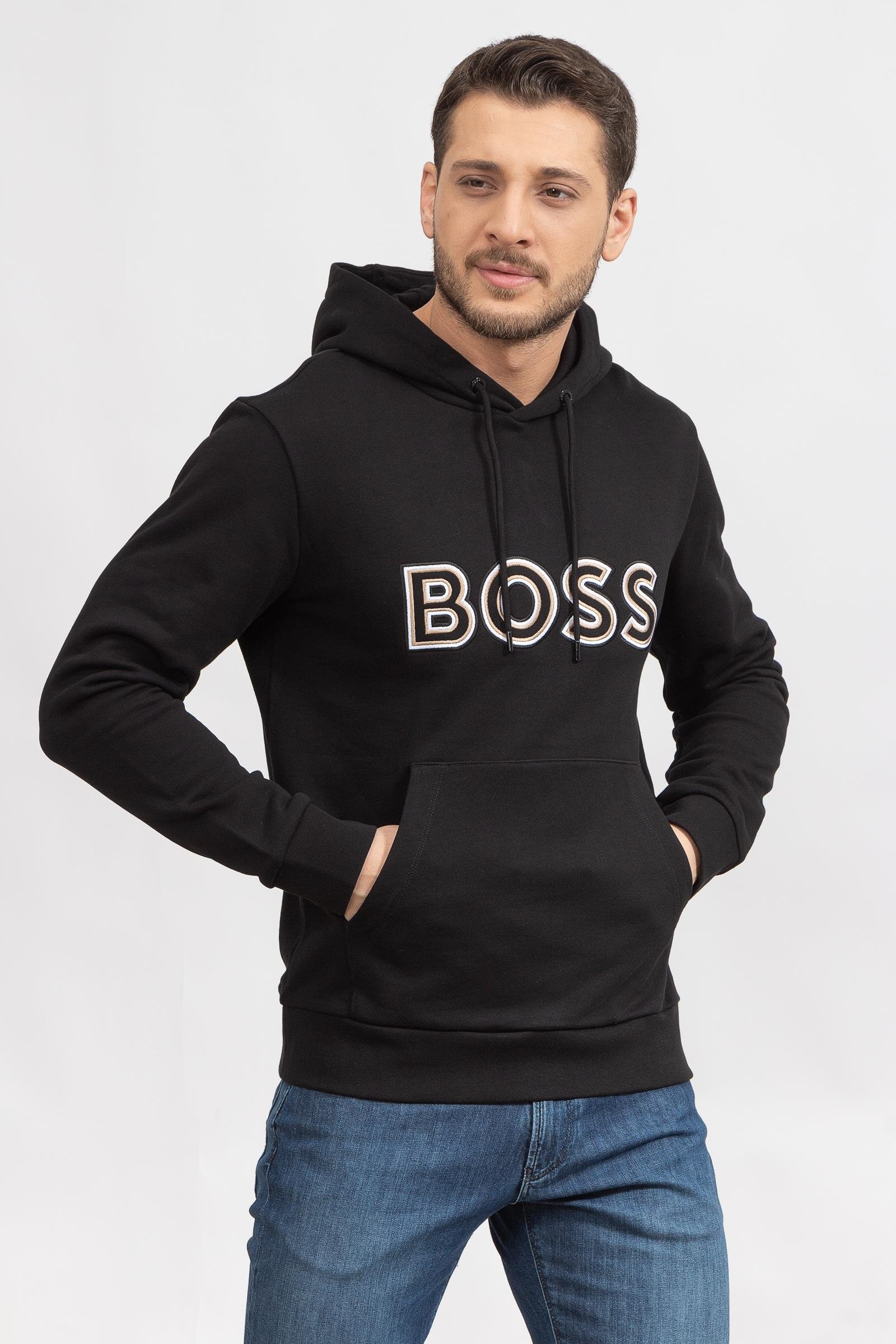 Boss Seeger Erkek Kapüşonlu Sweatshirt