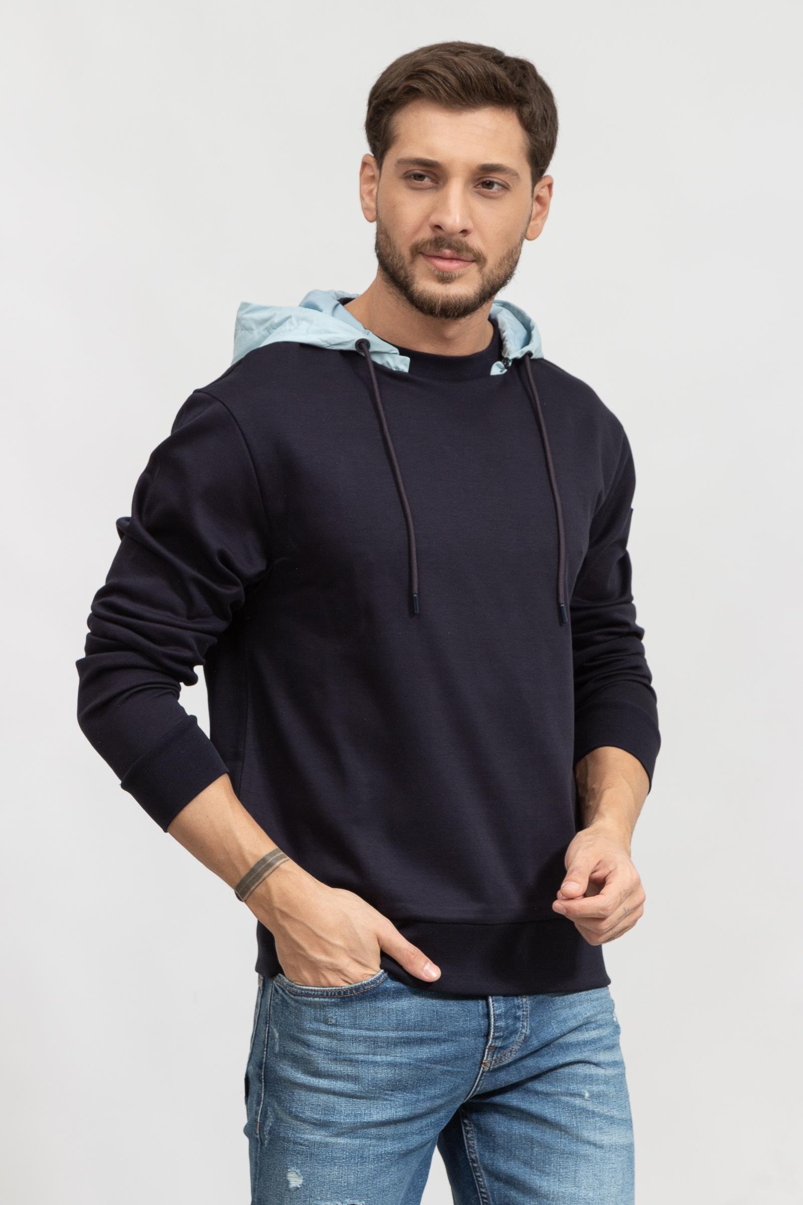 Boss Seeger Erkek Kapüşonlu Sweatshirt