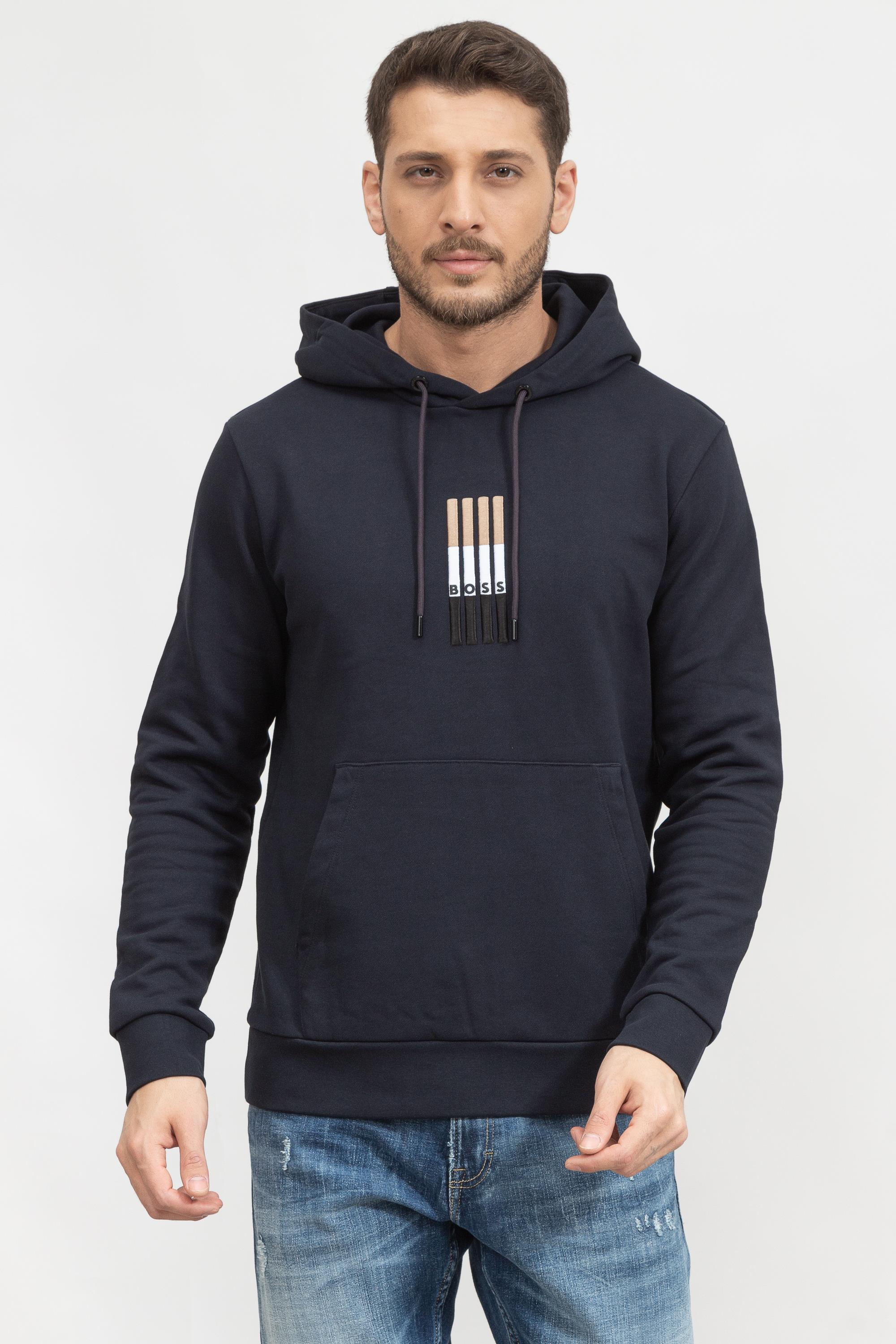Boss Seeger Erkek Kapüşonlu Sweatshirt