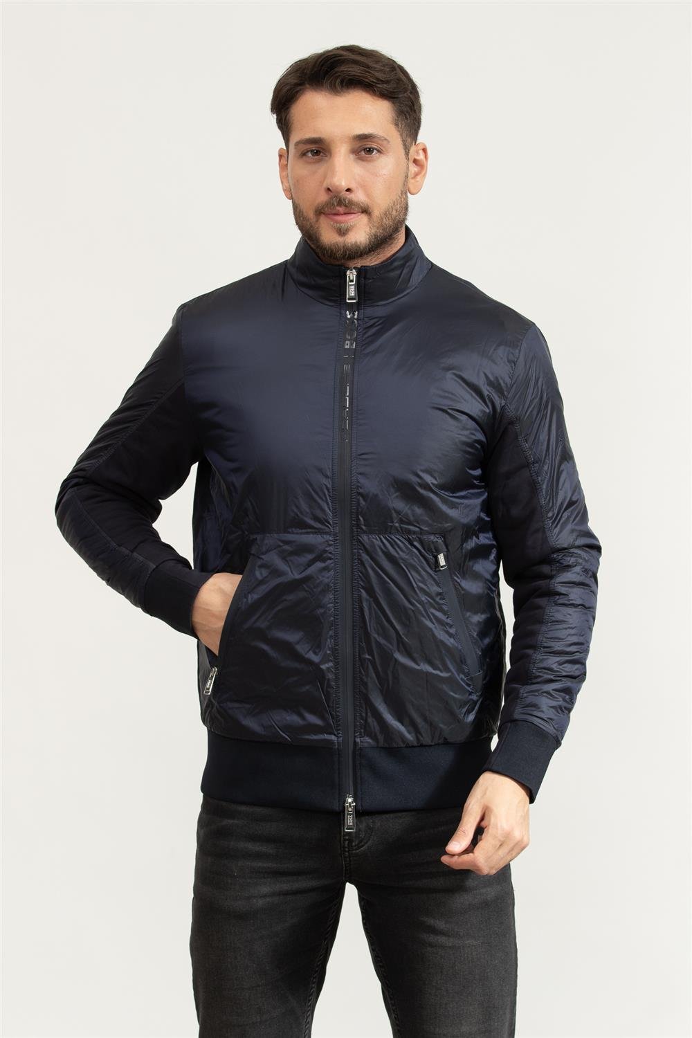 Boss Shepherd Erkek Fermuarlı Sweatshirt