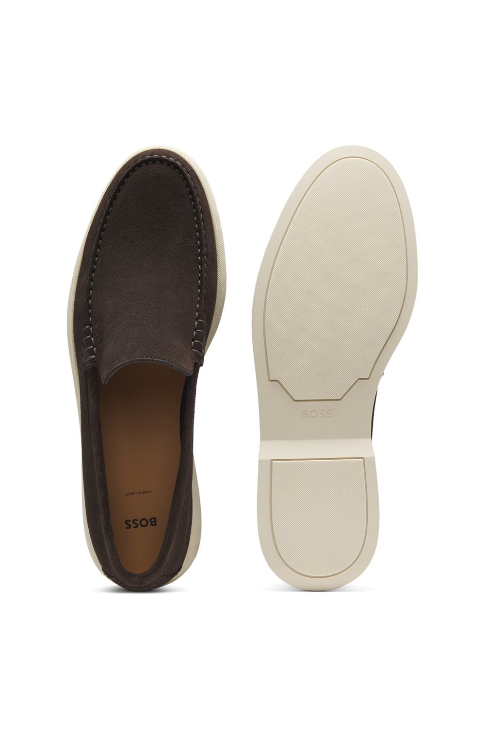 Boss Sienne Loaf Sd N Erkek Loafer Kahverengi
