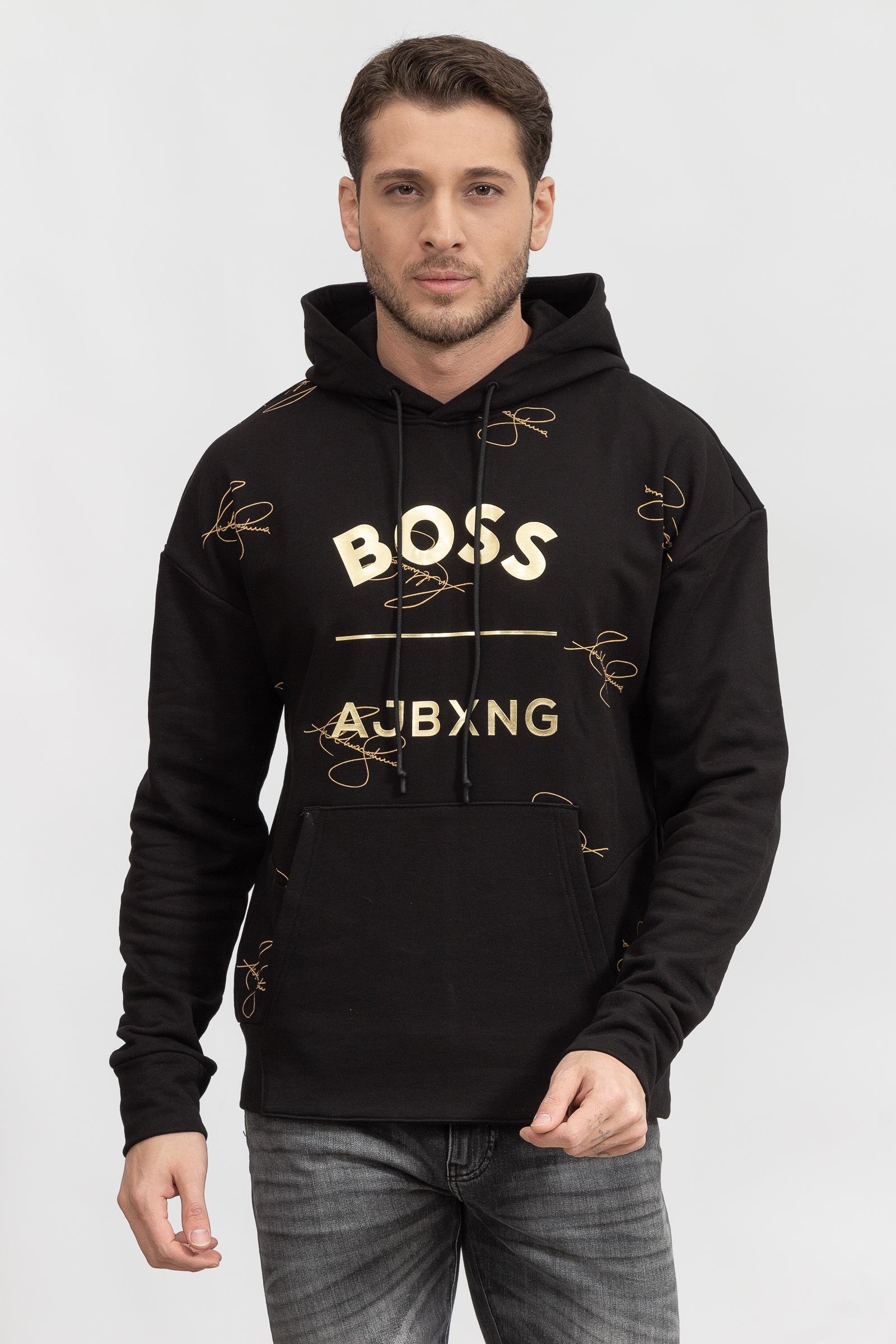 Boss Sly Erkek Kapüşonlu Sweatshirt
