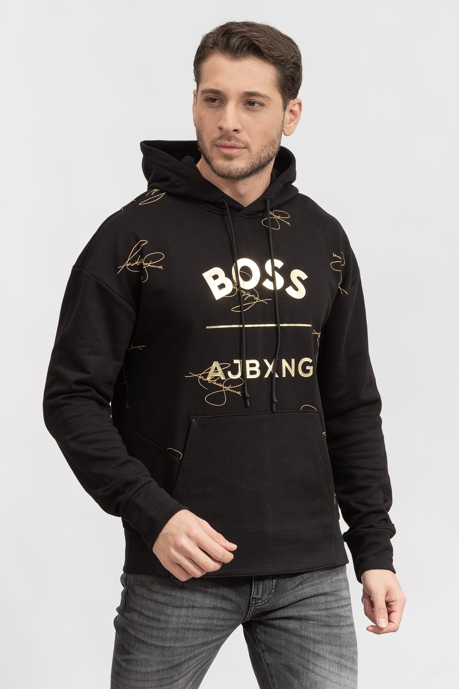 Boss Sly Erkek Kapüşonlu Sweatshirt