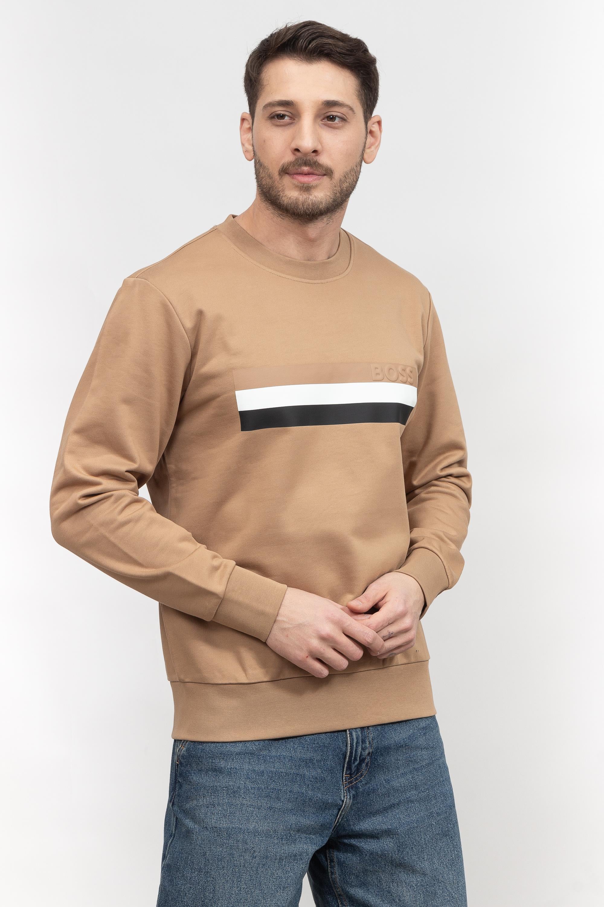 Boss Soleri Erkek Bisiklet Yaka Sweatshirt