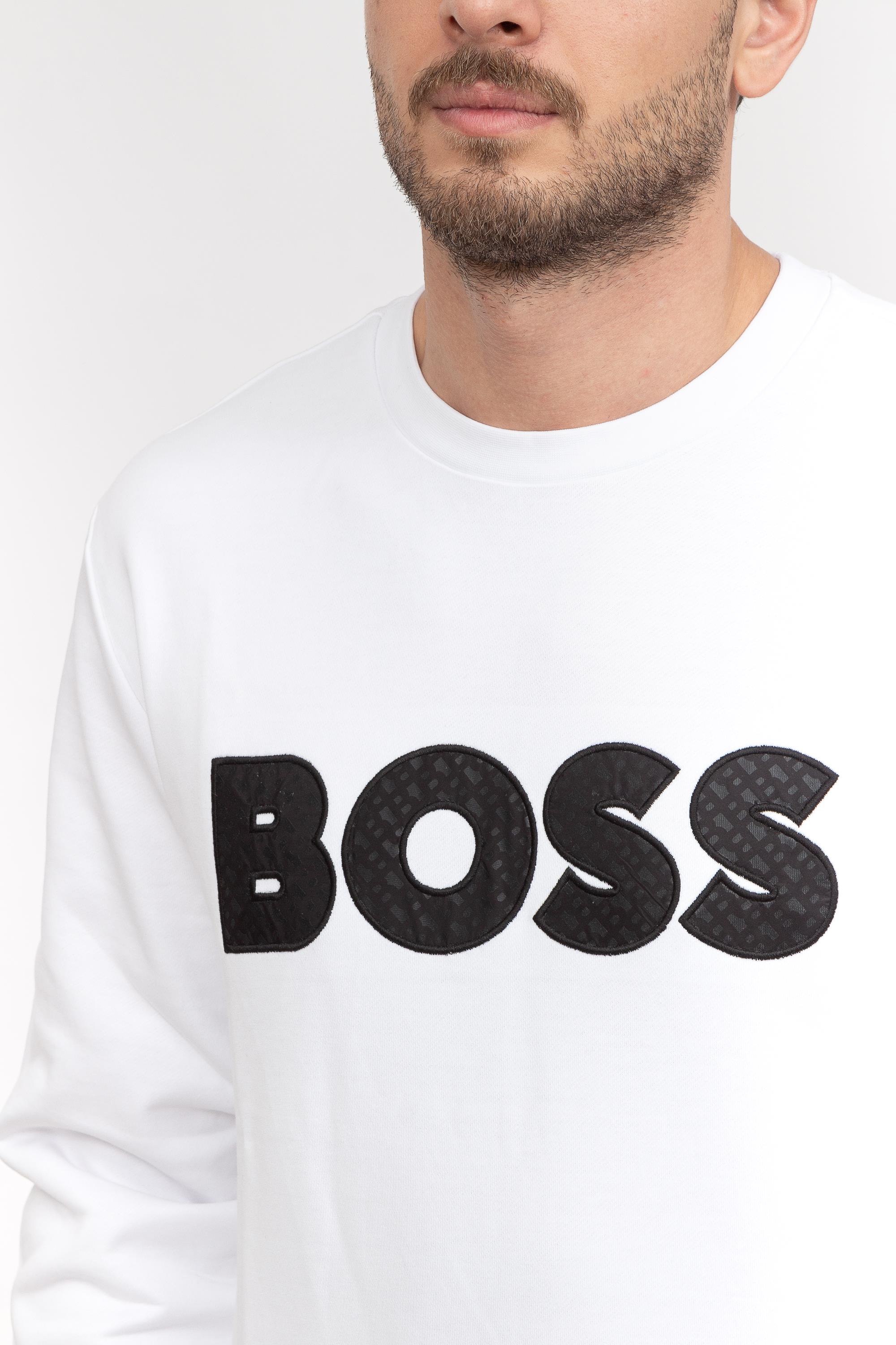 Boss Soleri Erkek Bisiklet Yaka Sweatshirt